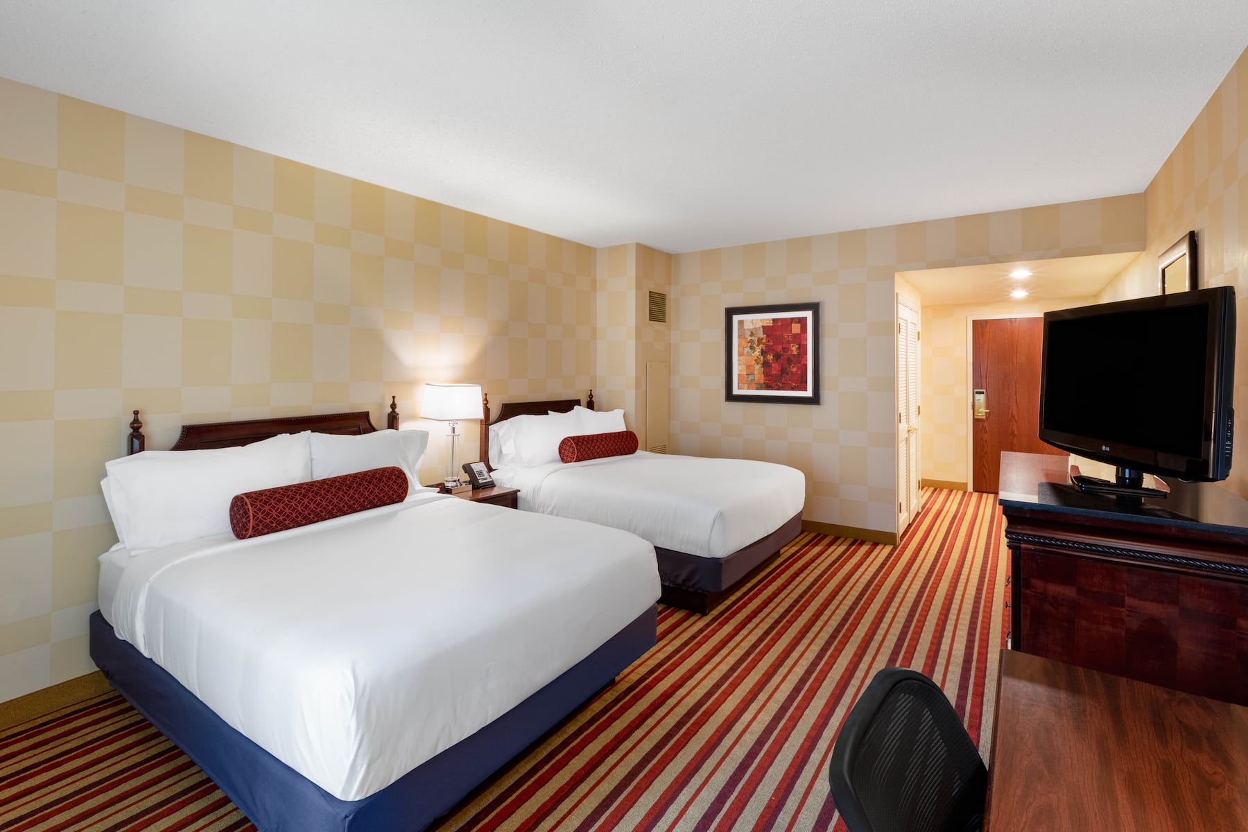 Guest room at the Wyndham Grand Oklahoma City Downtown in Oklahoma City, Oklahoma