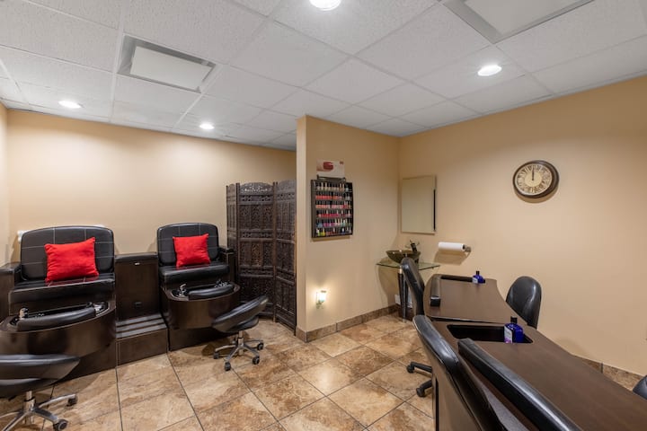Health club at Wyndham Grand Oklahoma City Downtown in Oklahoma City, Oklahoma