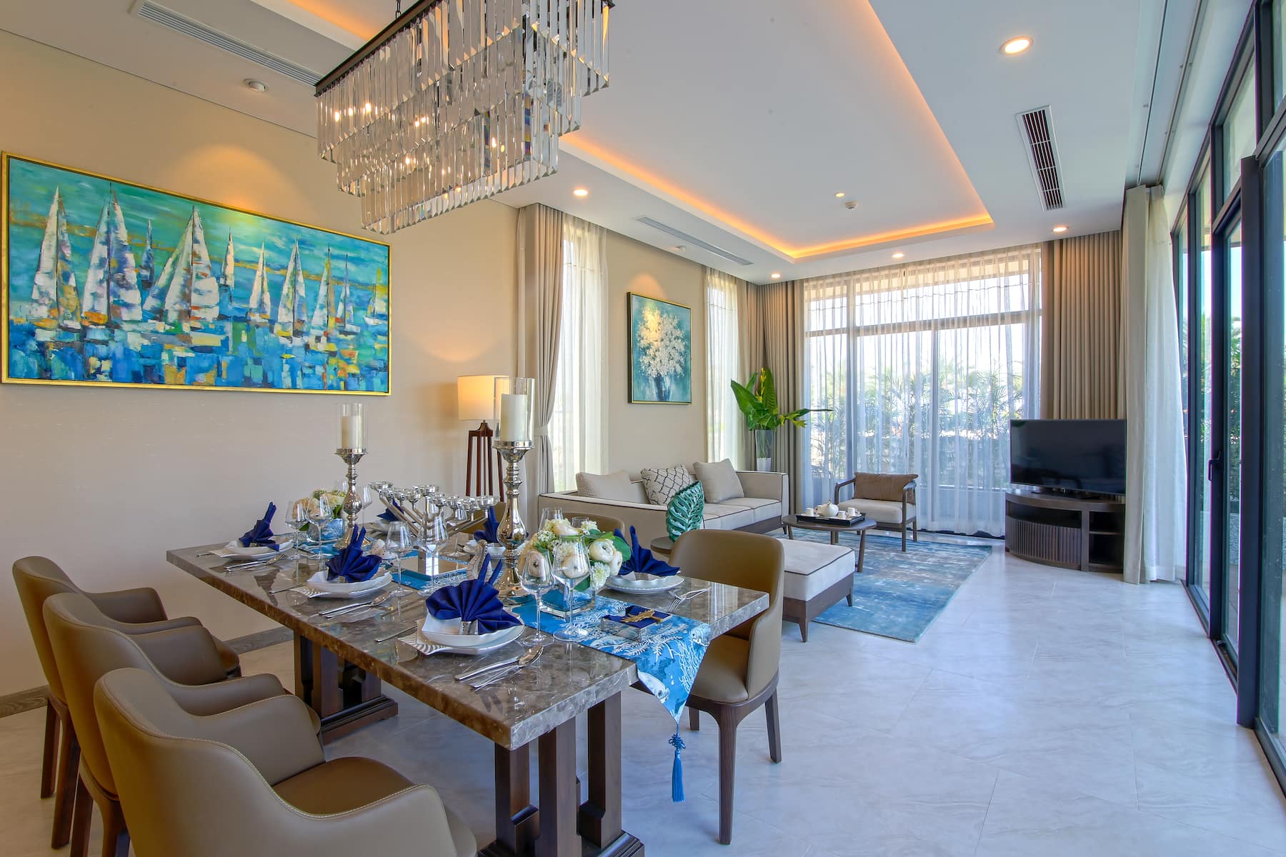 Wyndham Grand KN Paradise Cam Ranh suite living room in Cam Ranh, Other than US/Canada