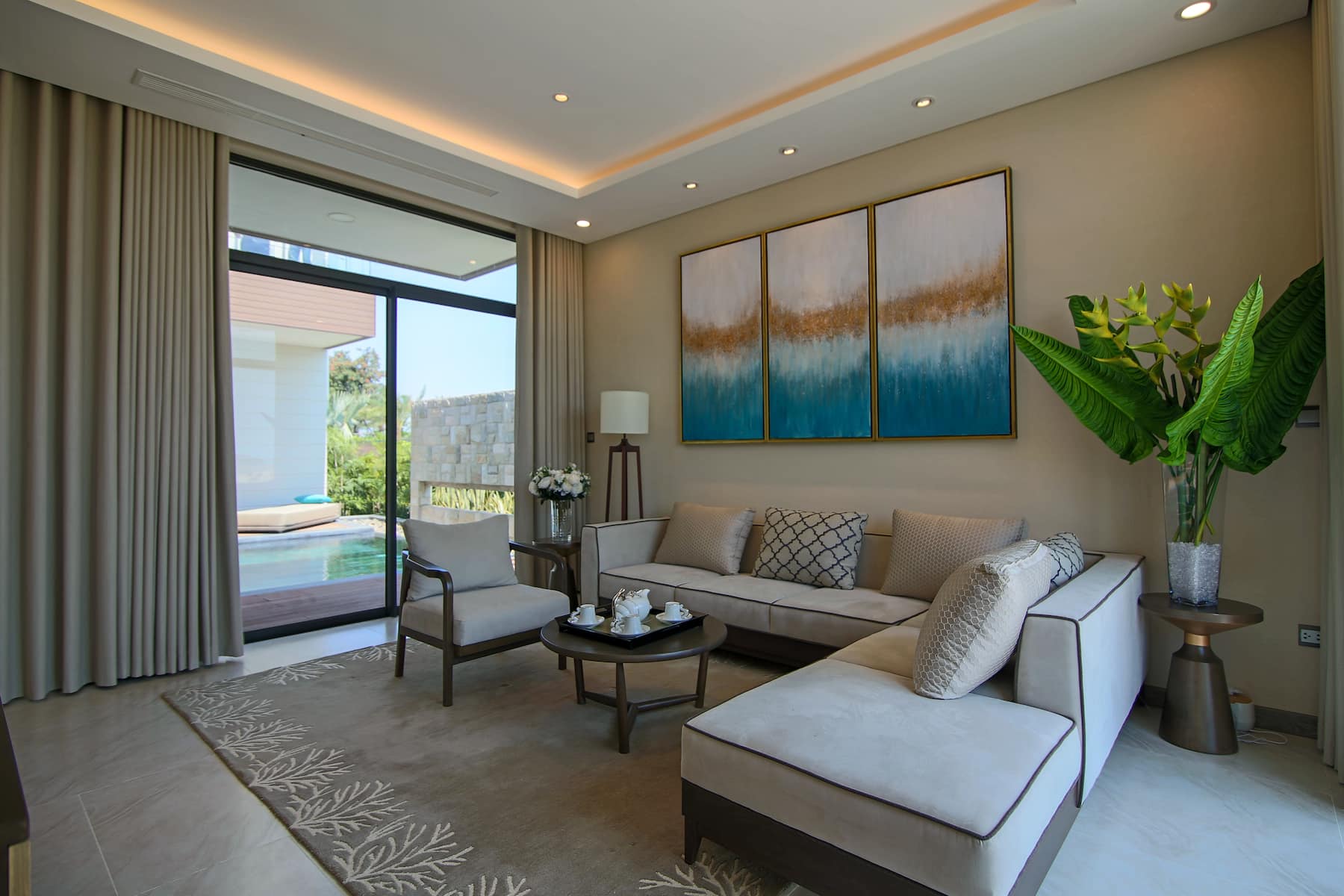 Wyndham Grand KN Paradise Cam Ranh suite living room in Cam Ranh, Other than US/Canada
