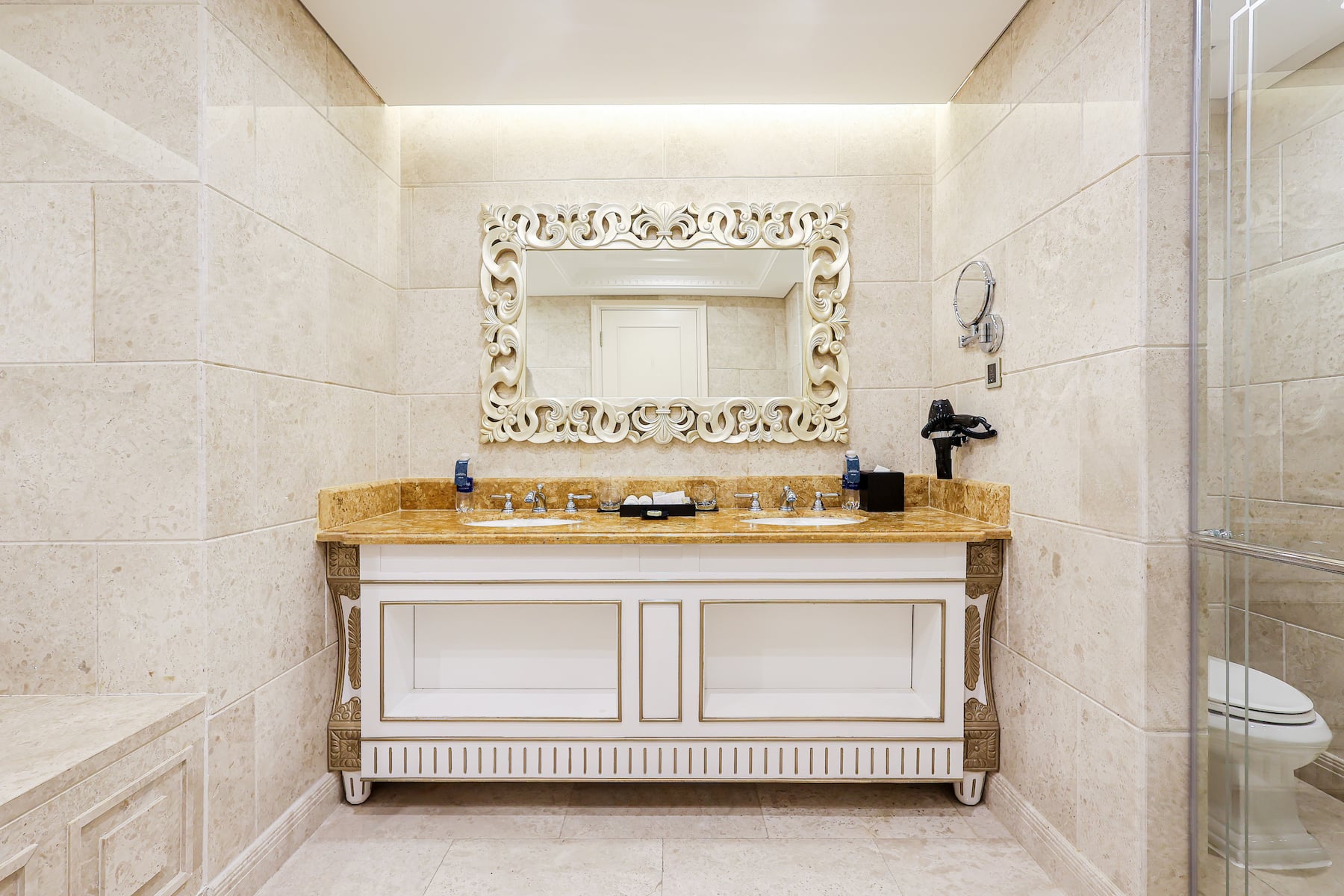Guest room bath at the Wyndham Grand Phu Quoc in Kien Giang Province, Other than US/Canada
