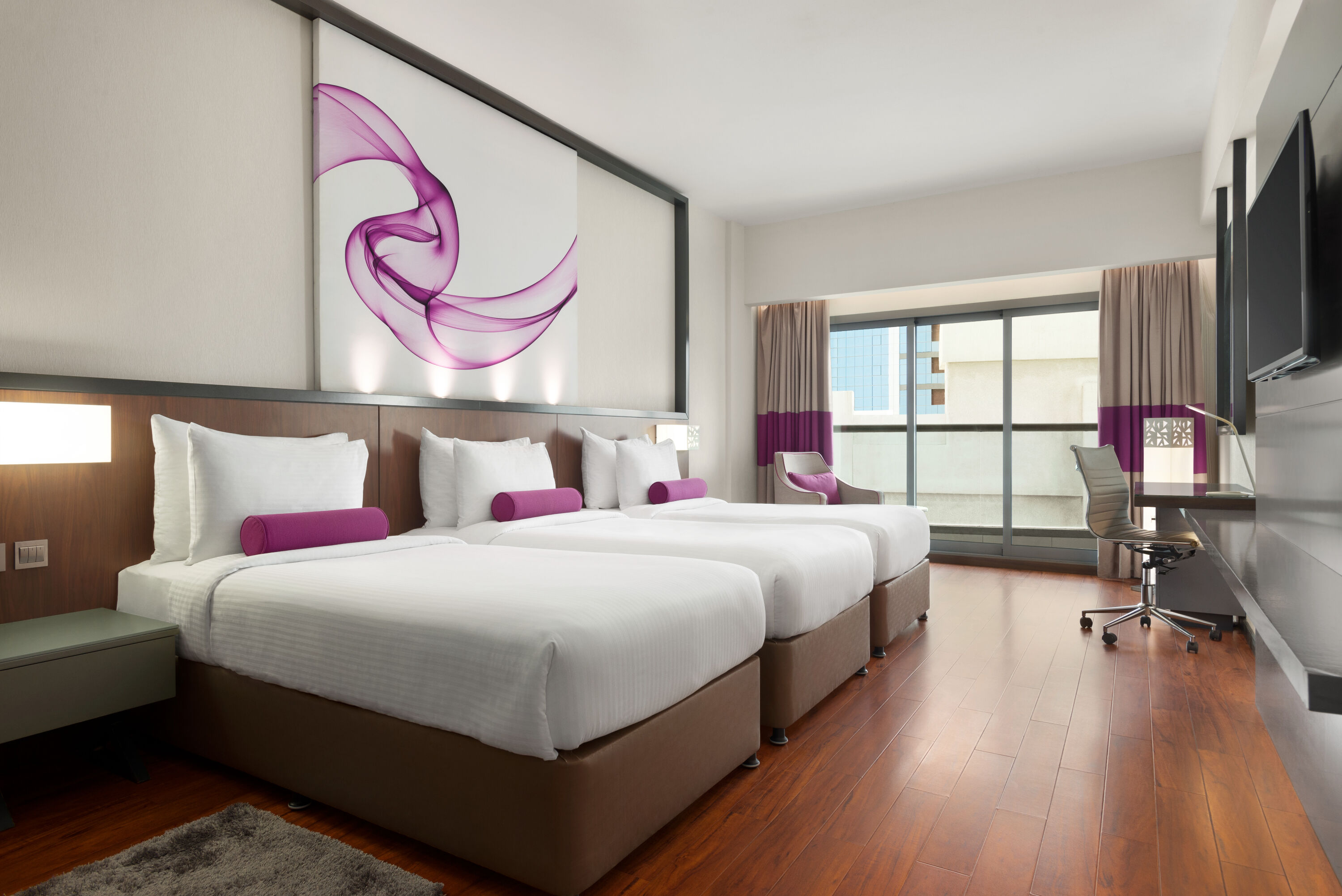 Guest room at the Howard Johnson Plaza by Wyndham Dubai Deira in Dubai, Other than US/Canada