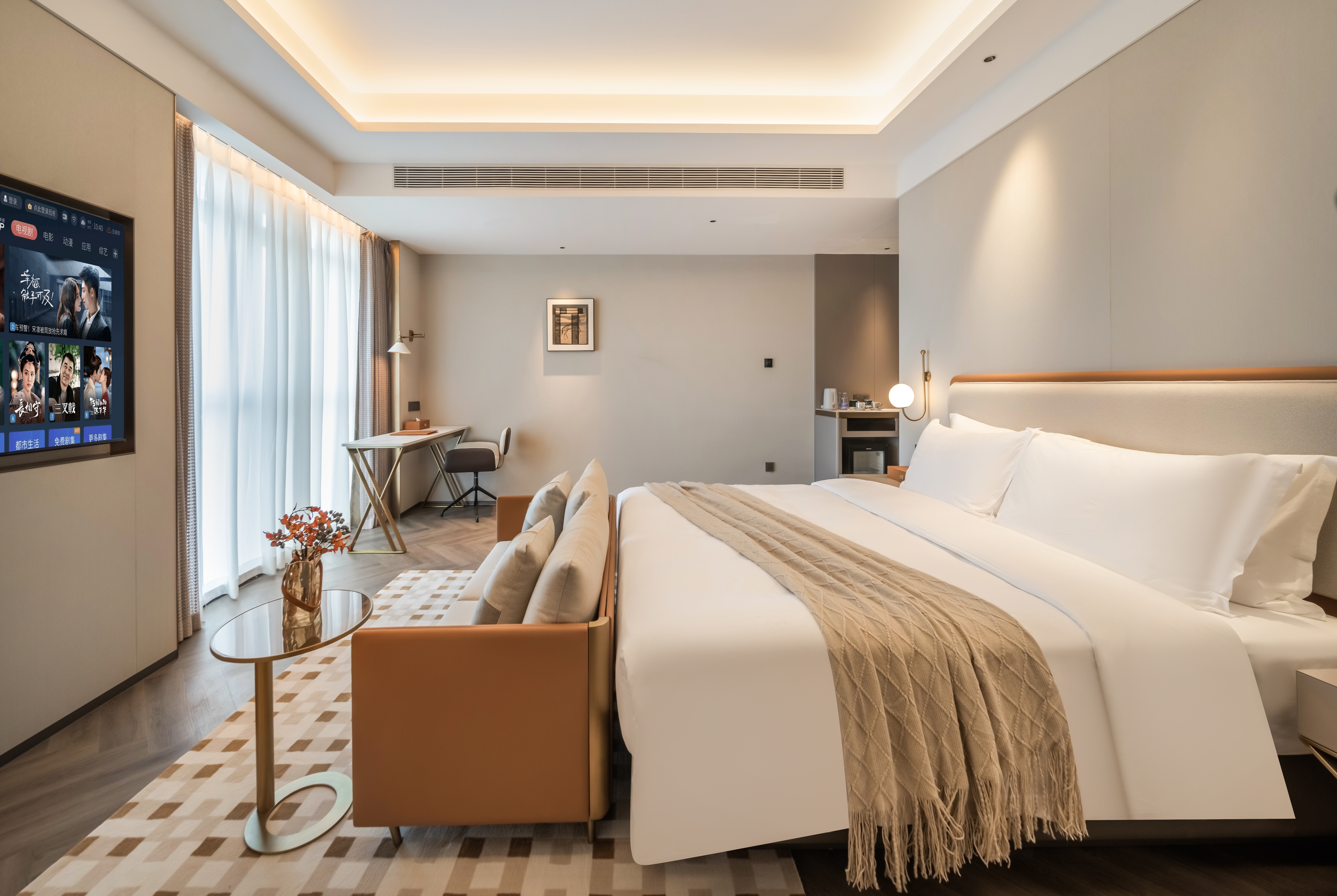 Guest room at the Howard Johnson Life Hotel by Wyndham Chongqing Liangjiang in Chongqing, Other than US/Canada