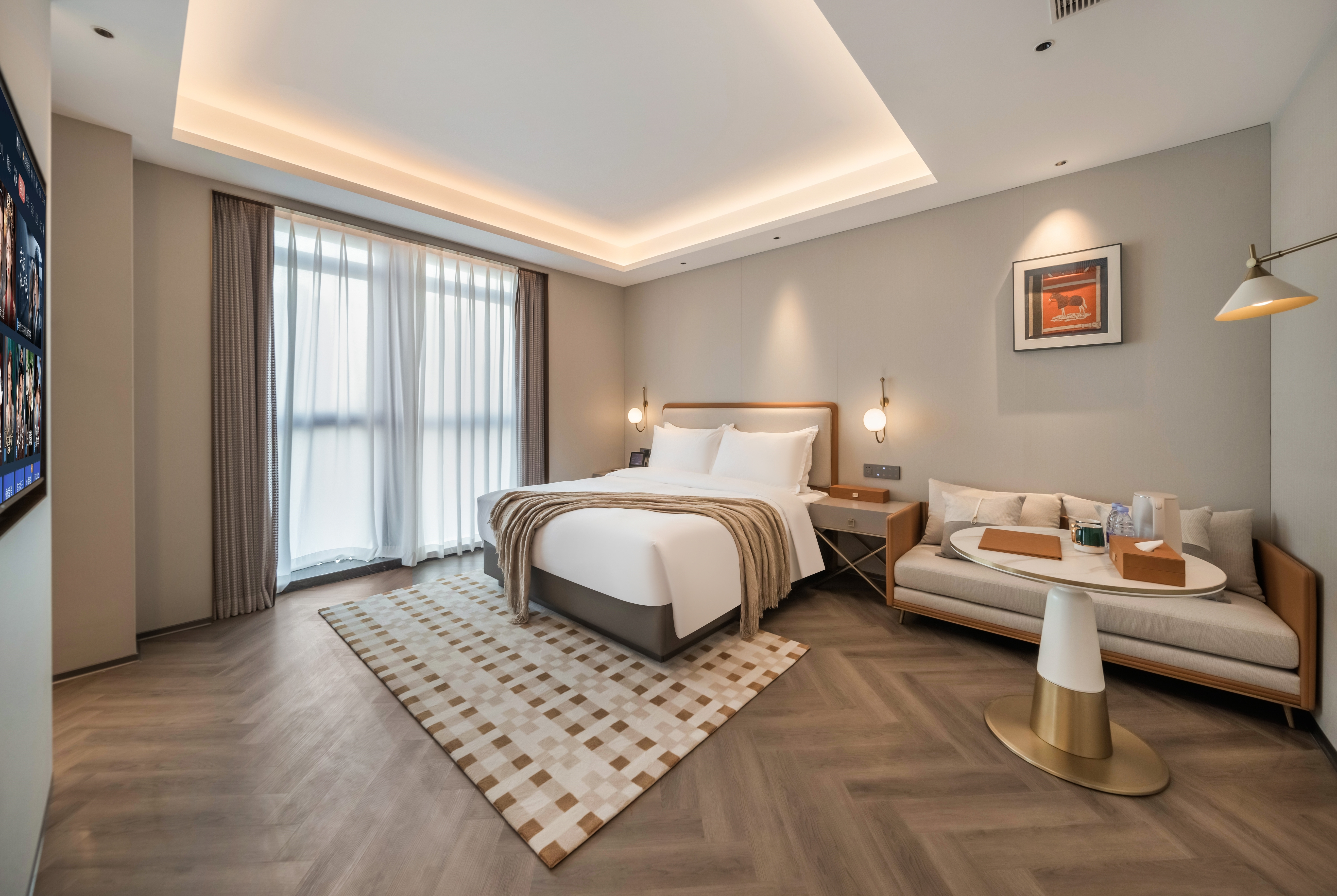 Guest room at the Howard Johnson Life Hotel by Wyndham Chongqing Liangjiang in Chongqing, Other than US/Canada