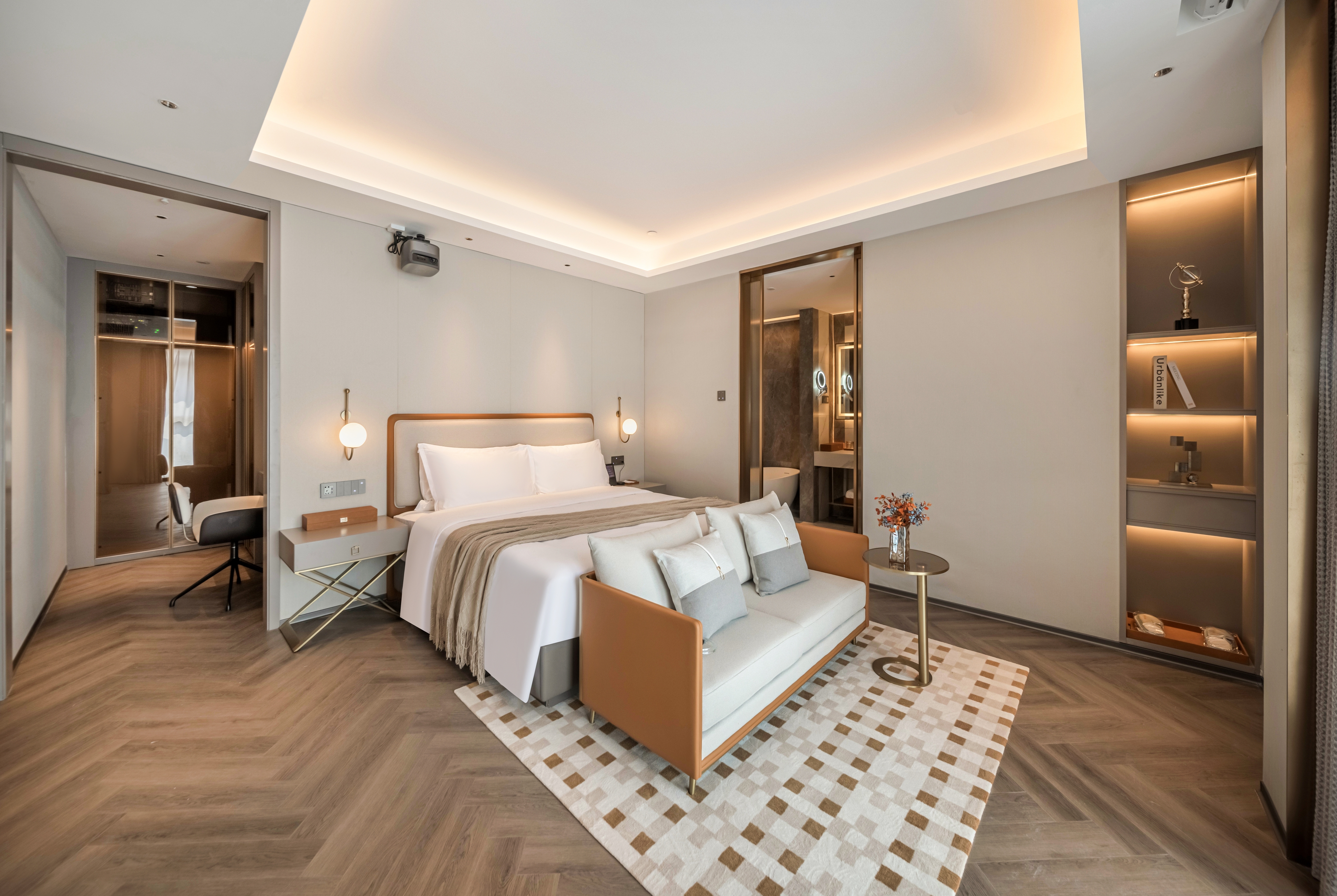 Guest room at the Howard Johnson Life Hotel by Wyndham Chongqing Liangjiang in Chongqing, Other than US/Canada