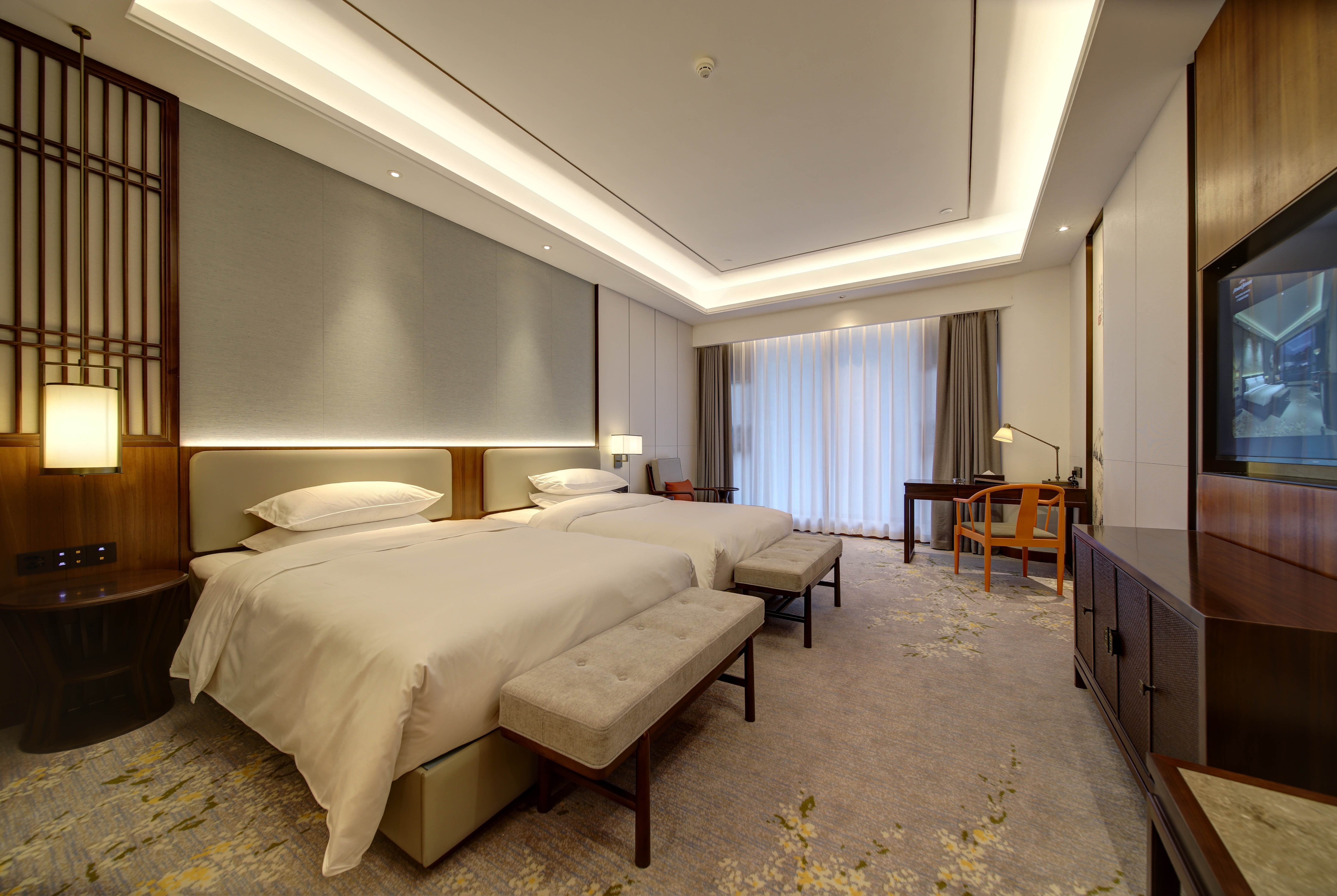 Guest room at the Howard Johnson by Wyndham Yilin Hotel Guangan in Guangan, Other than US/Canada