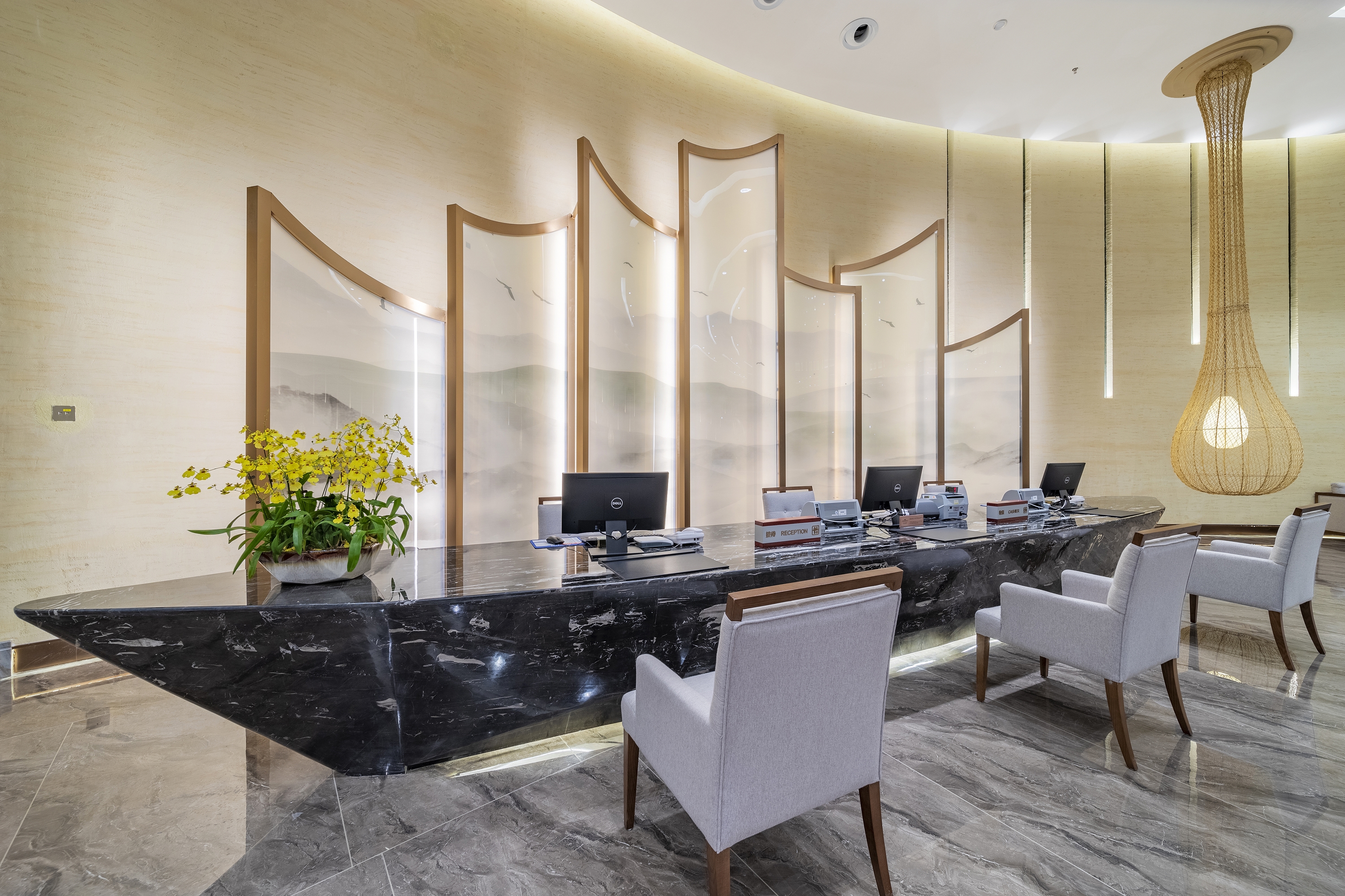 Howard Johnson by Wyndham Lake Serenity Hotel Neijiang reception in Neijiang City, Other than US/Canada