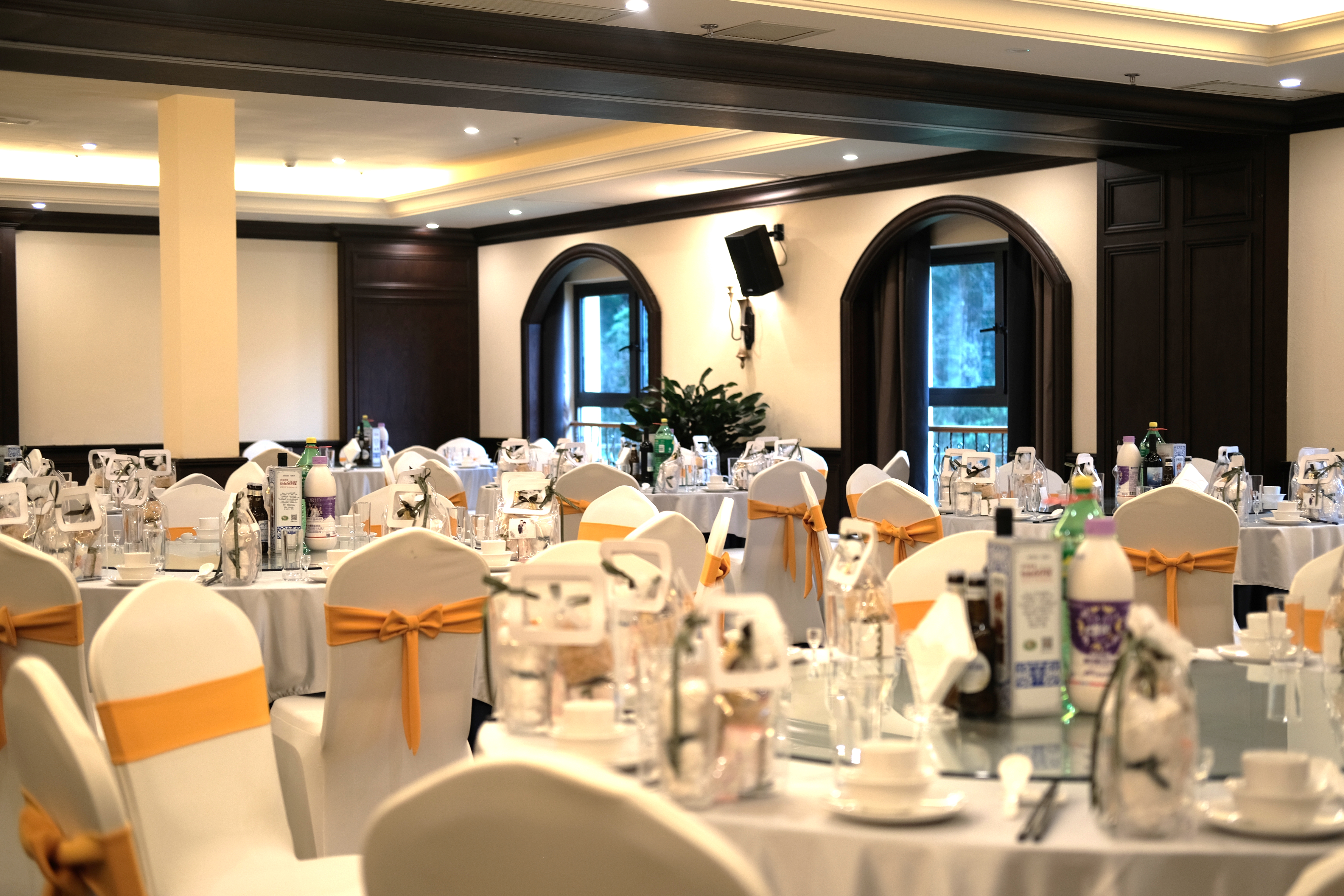 Meeting room banquet rounds at Howard Johnson by Wyndham Yaan Forest Resort in Yaan, Other than US/Canada