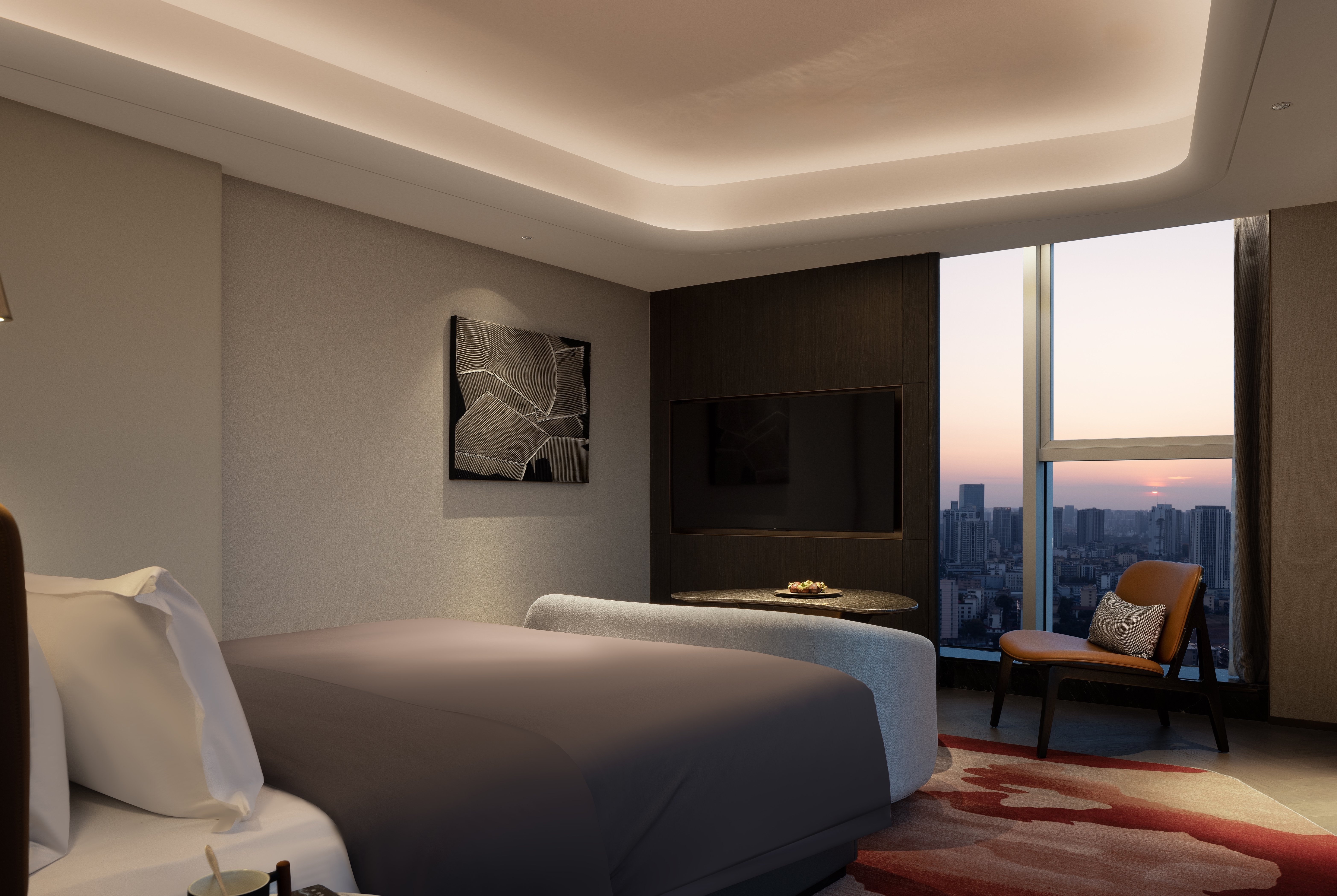 Guest room at the Howard Johnson by Wyndham Zhuzhou Junli Hotel in Zhuzhou, Other than US/Canada