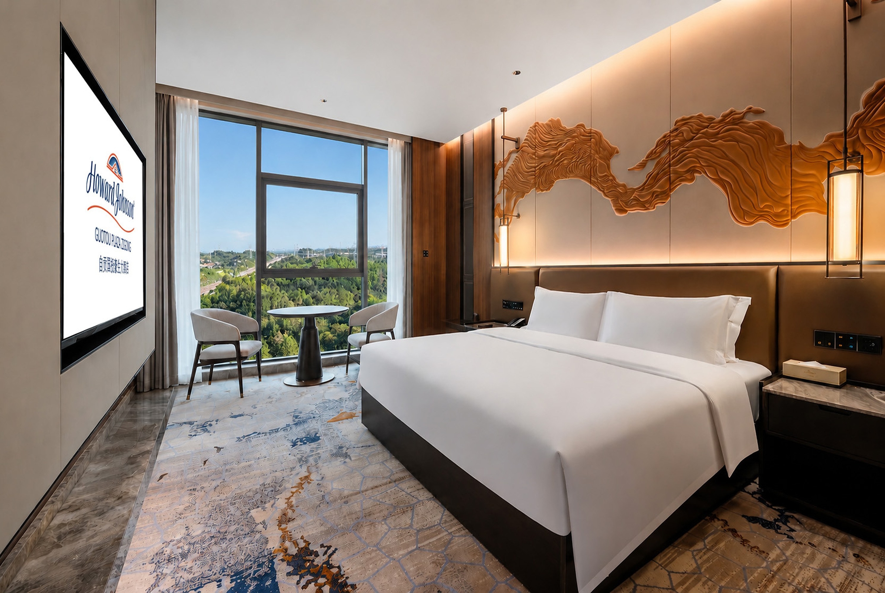 Guest room at the Howard Johnson by Wyndham Guotou Plaza Zigong in Zigong, Other than US/Canada