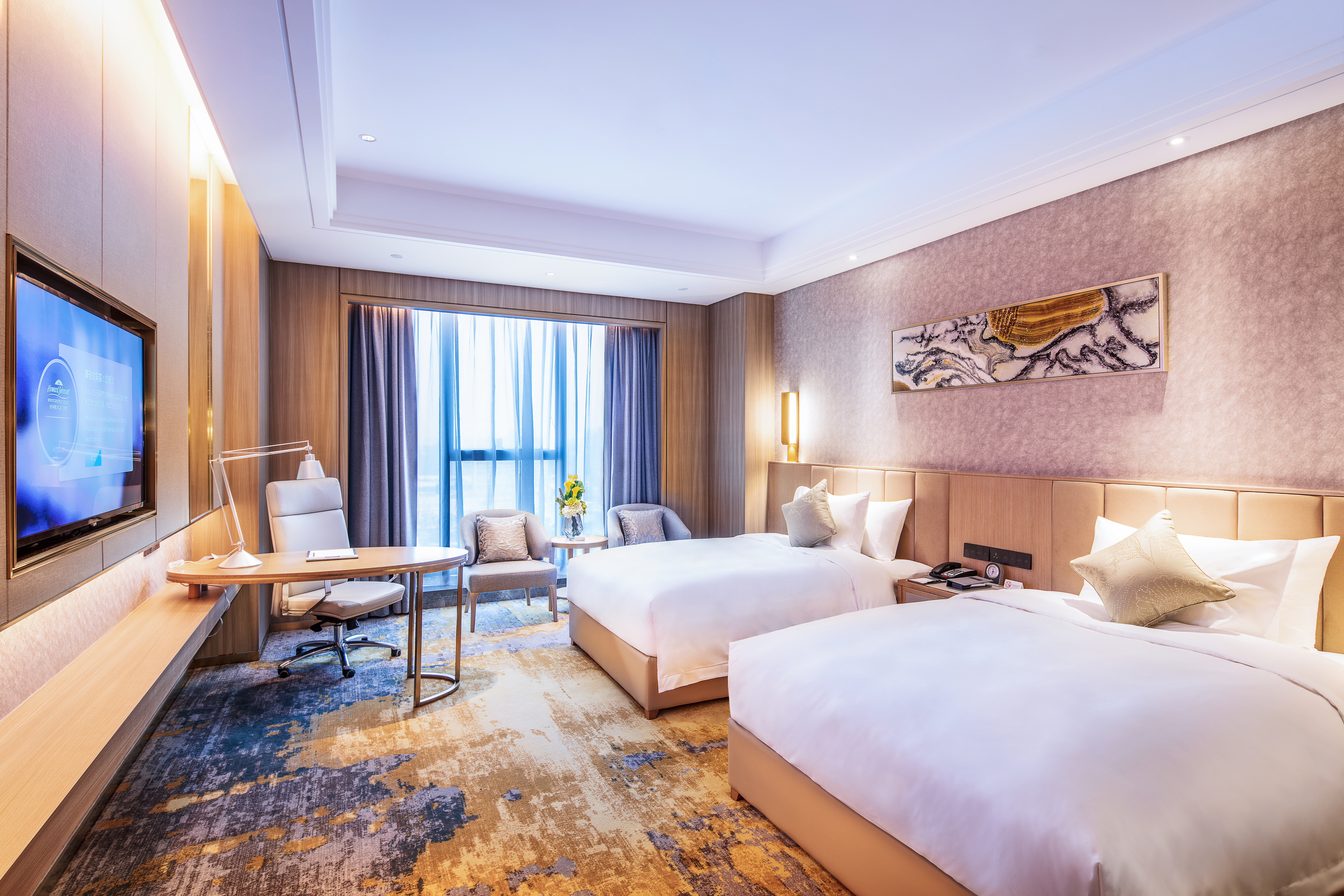 Guest room at the Howard Johnson by Wyndham New District Plaza Ziyang in Ziyang, Other than US/Canada