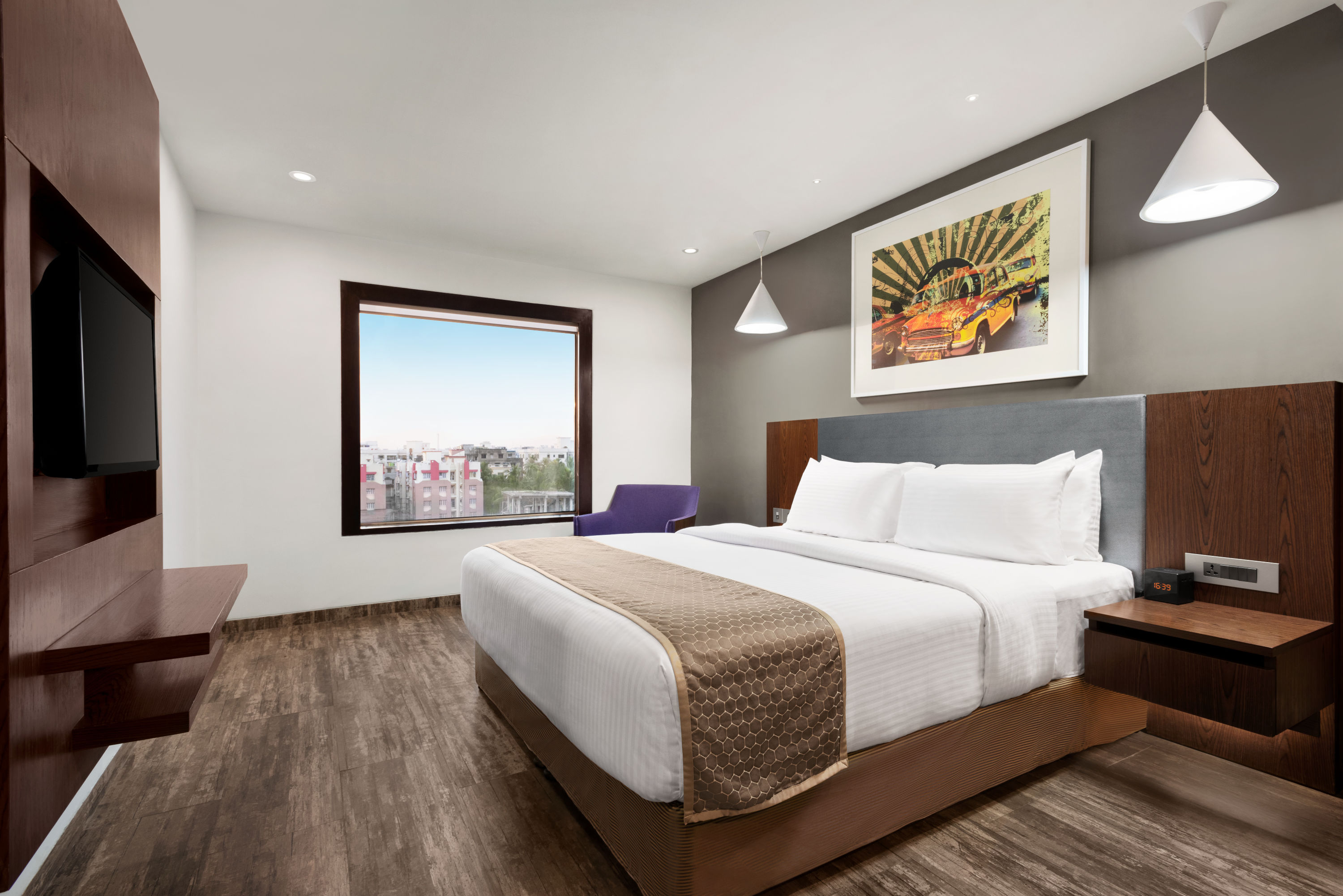 Guest room at the Howard Johnson by Wyndham Kolkata in Rajarhat, Other than US/Canada