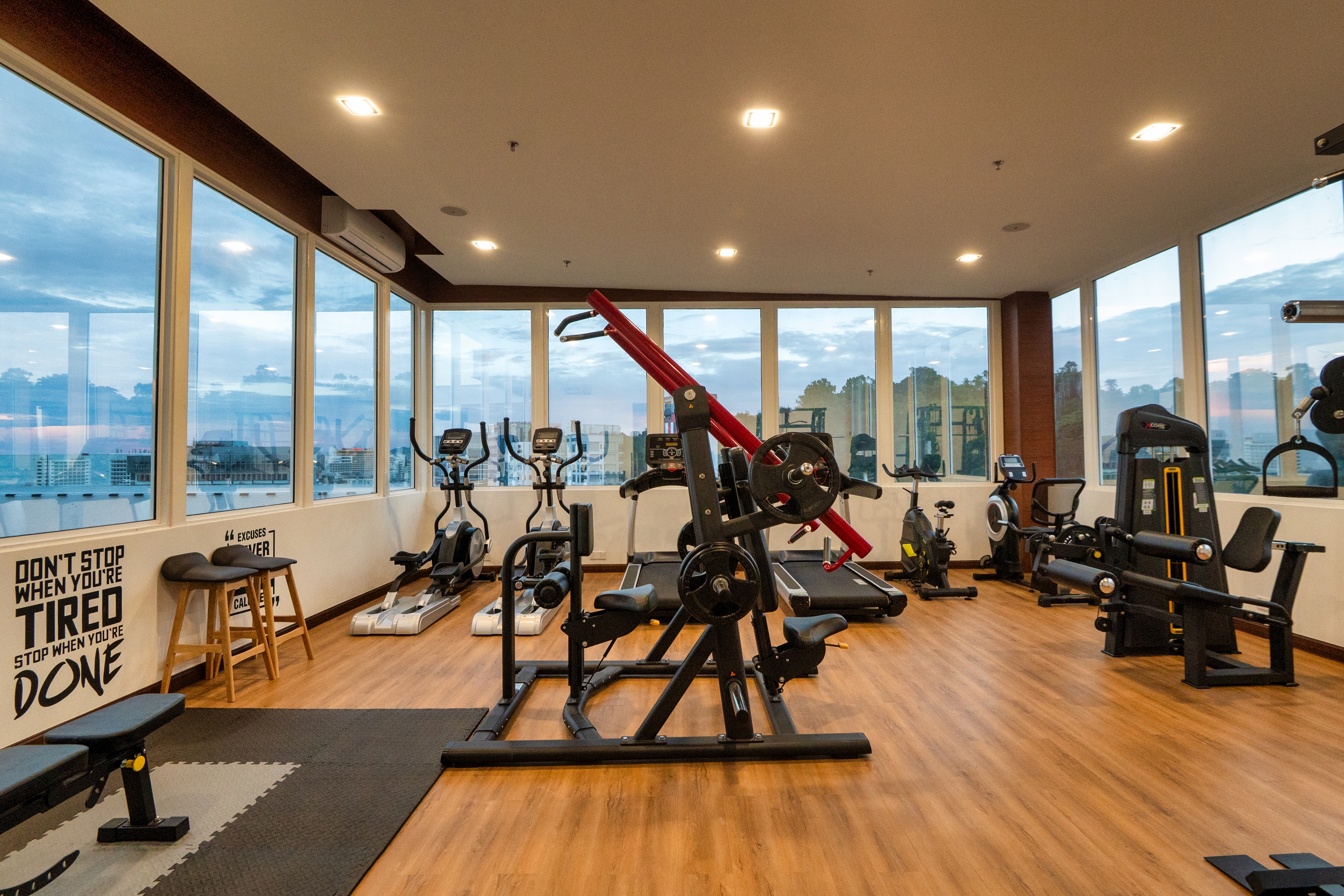 Fitness room at Howard Johnson by Wyndham Kota Kinabalu City Centre in Kota Kinabalu, Other than US/Canada