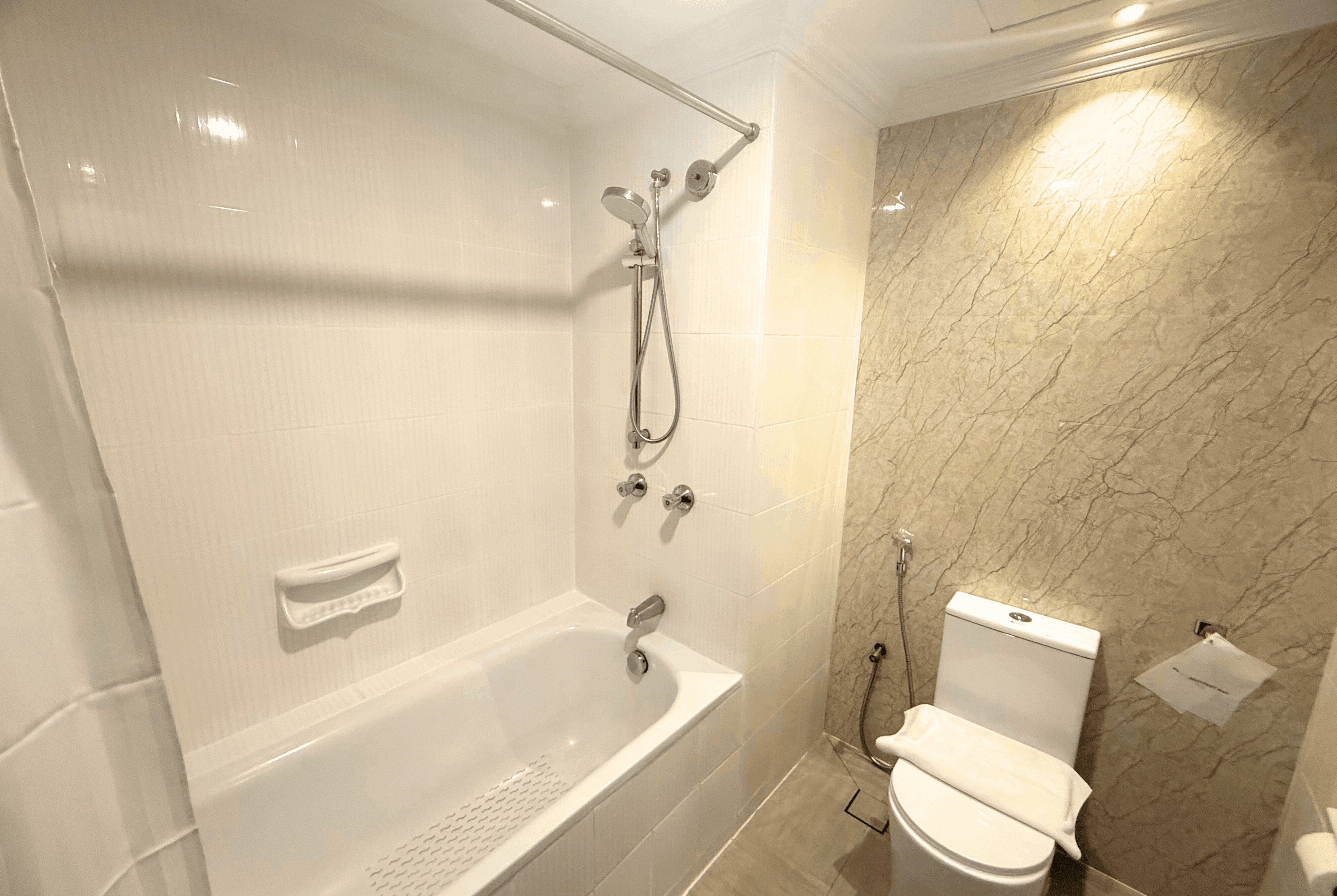 Guest room bath at the Howard Johnson By Wyndham Kuala Lumpur 118 in Kuala Lumpur, Other than US/Canada