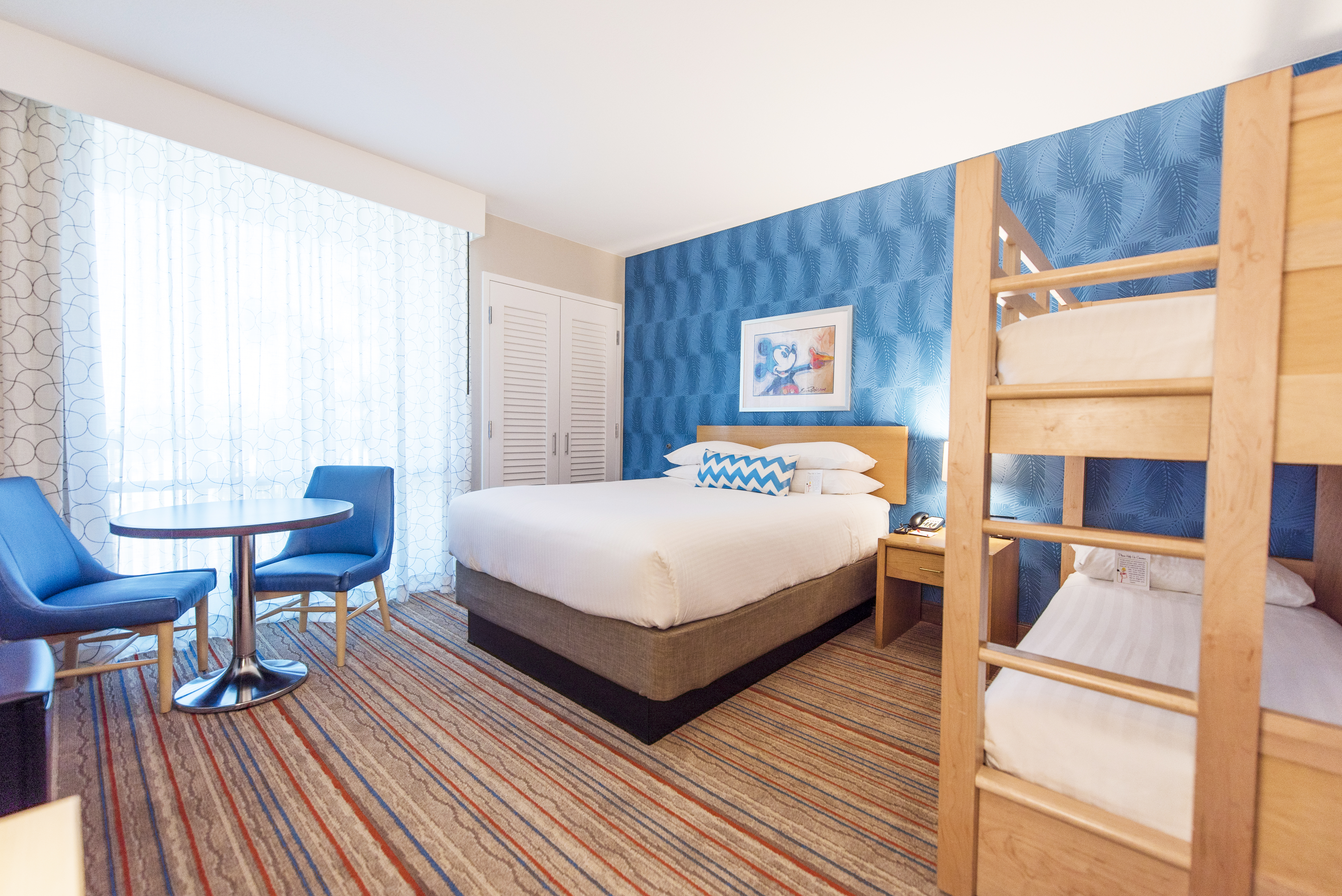 Guest room at the Howard Johnson by Wyndham Anaheim Hotel & Water Playground in Anaheim, California