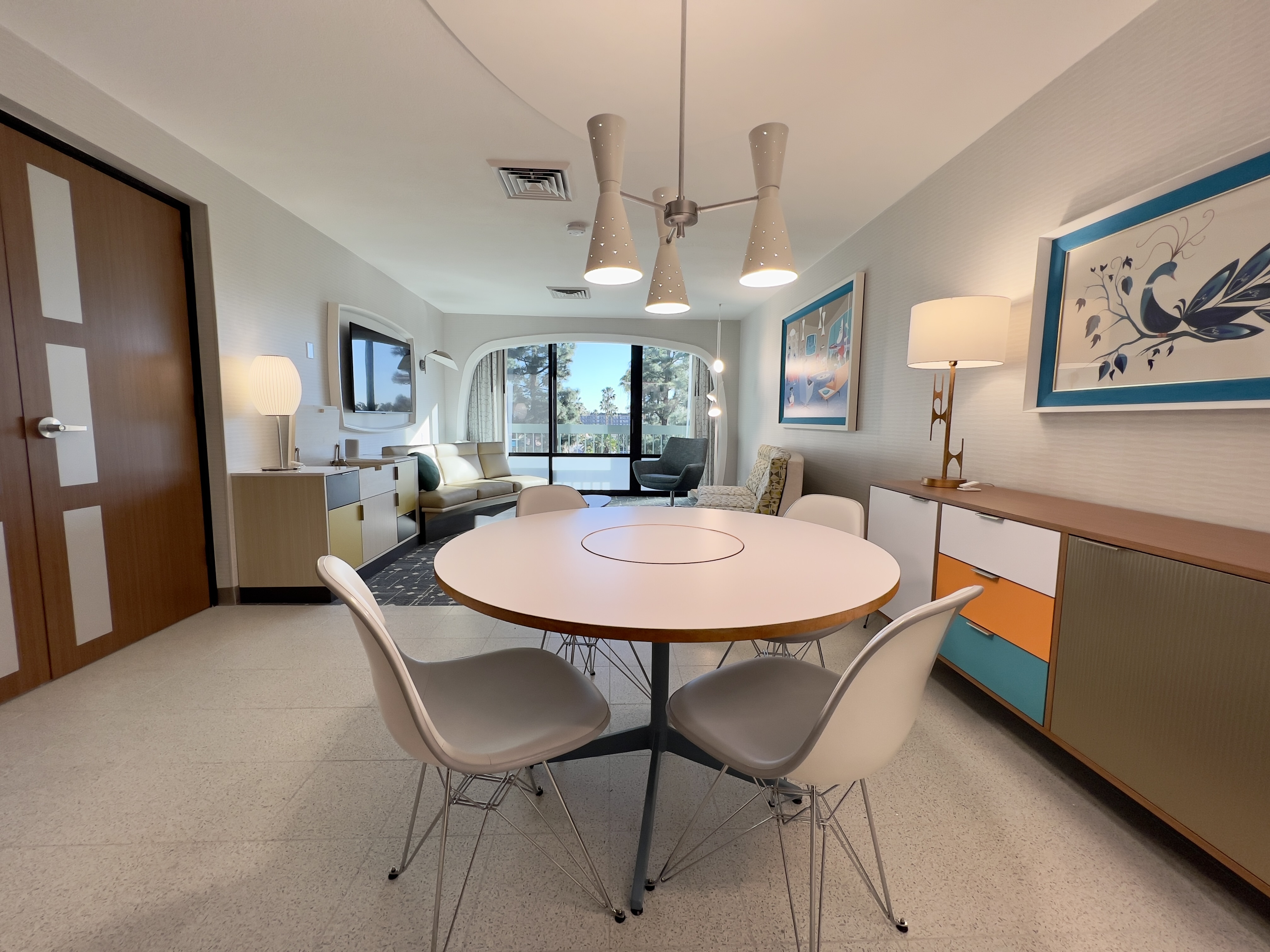 Guest room at the Howard Johnson by Wyndham Anaheim Hotel & Water Playground in Anaheim, California