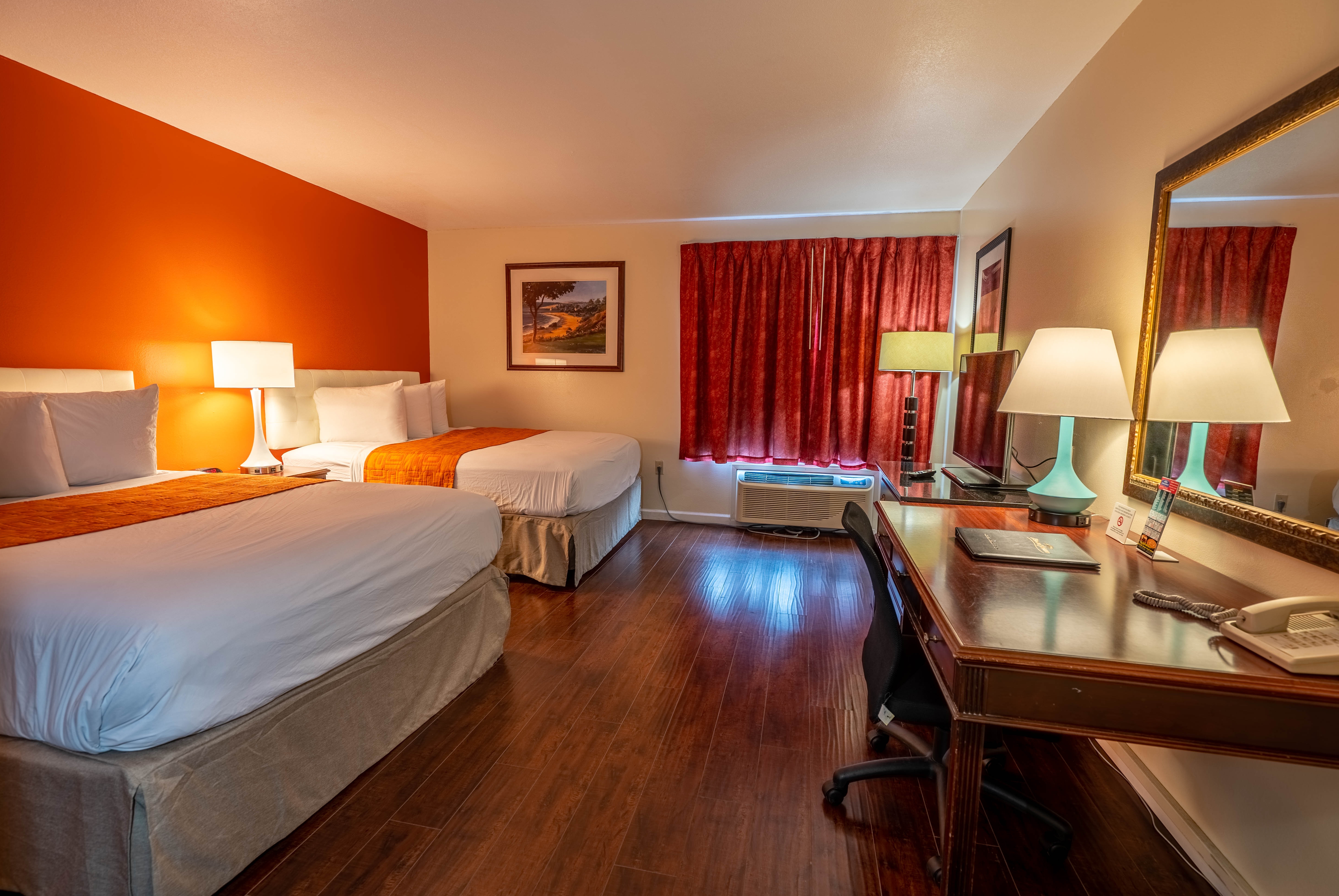 Guest room at the Howard Johnson by Wyndham Buena Park in Buena Park, California