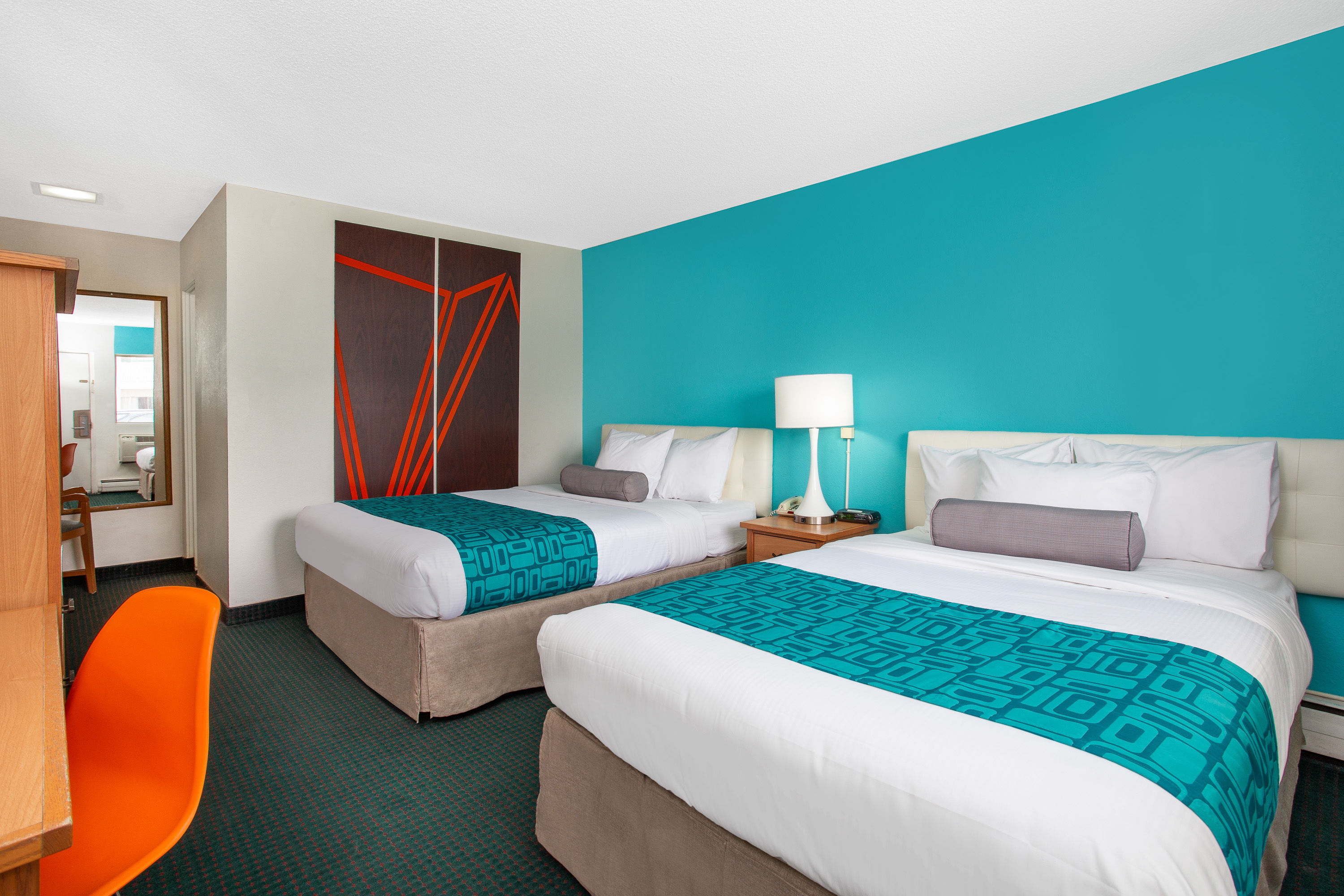 Guest room at the Howard Johnson by Wyndham Colorado Springs in Colorado Springs, Colorado