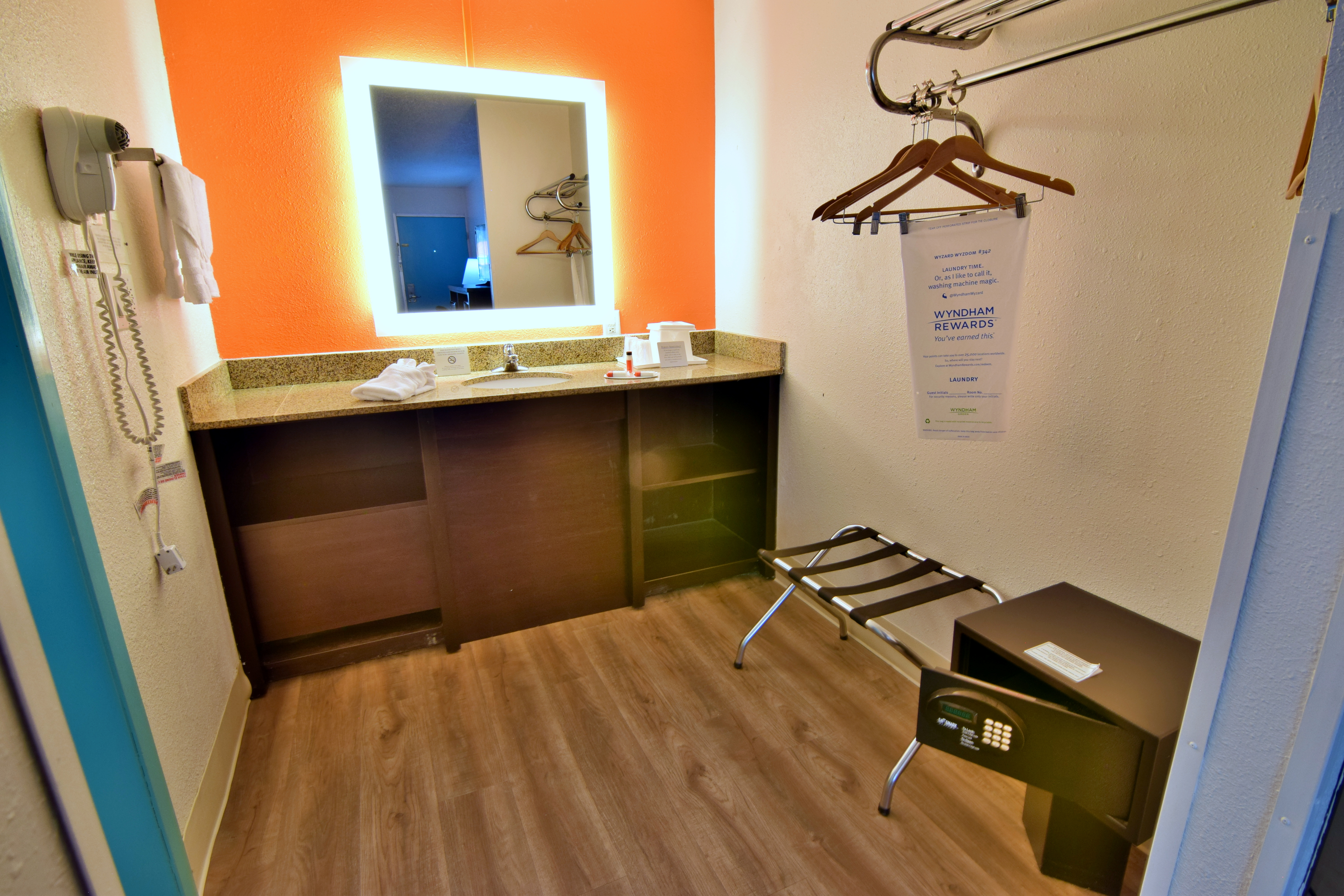 Guest room at the Howard Johnson by Wyndham Ocala FL I-75 in Ocala, Florida