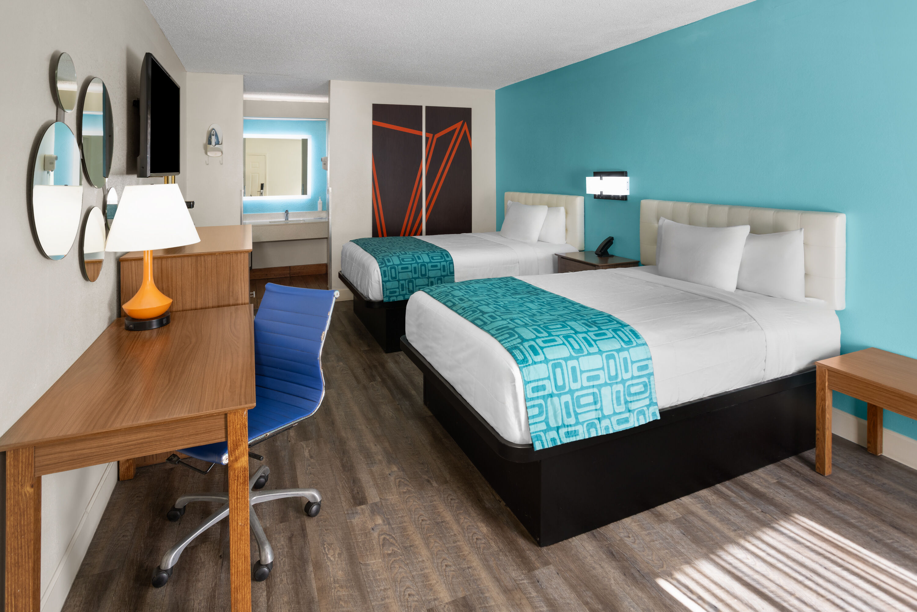 Guest room at the Howard Johnson by Wyndham Savannah GA in Savannah, Georgia