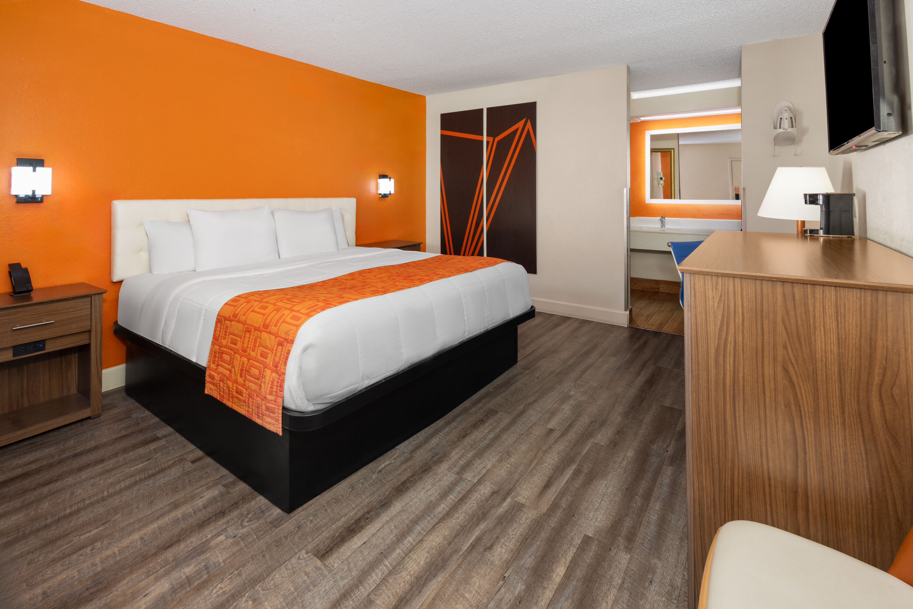 Guest room at the Howard Johnson by Wyndham Savannah GA in Savannah, Georgia