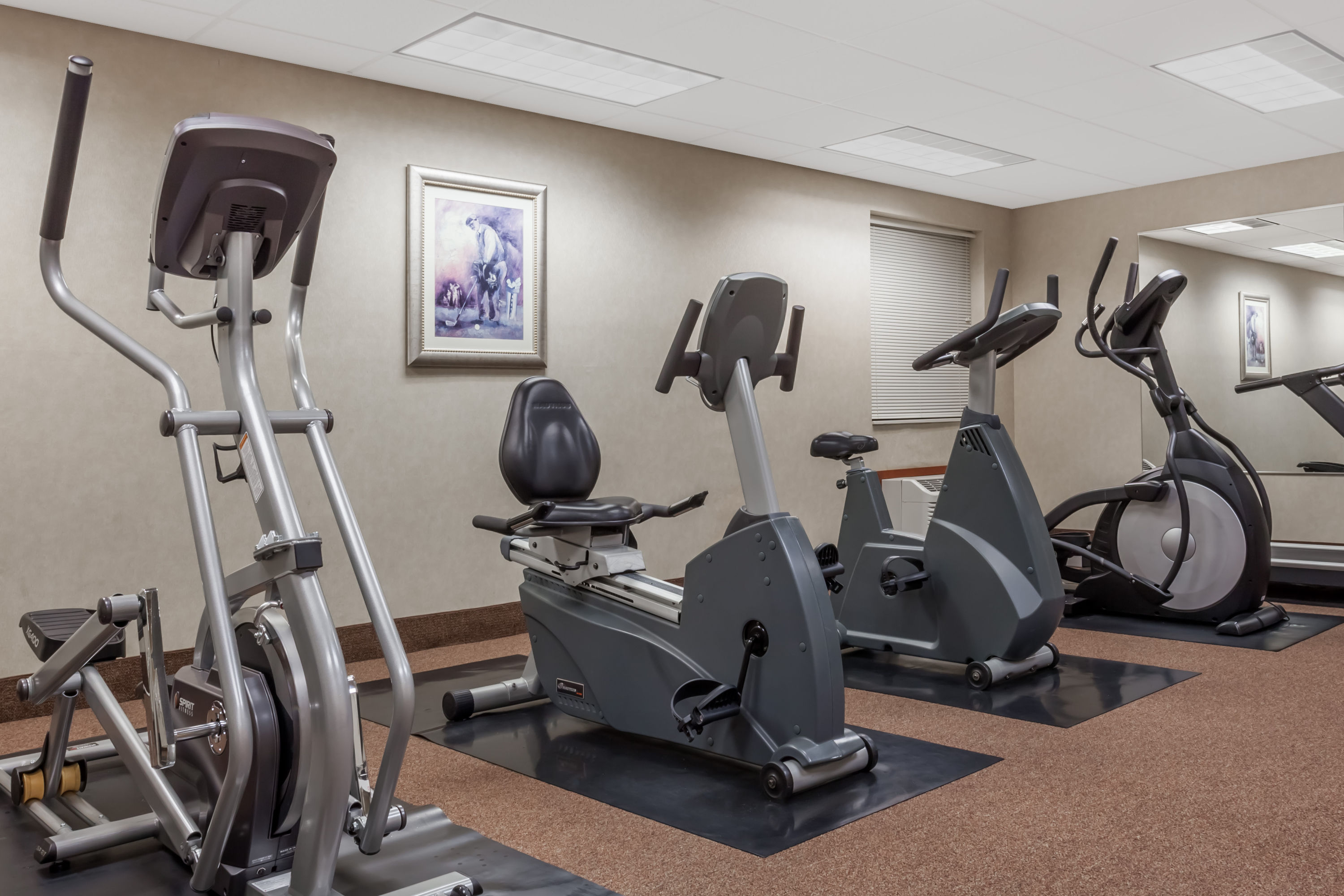 Fitness room at Howard Johnson by Wyndham Evansville East in Evansville, Indiana