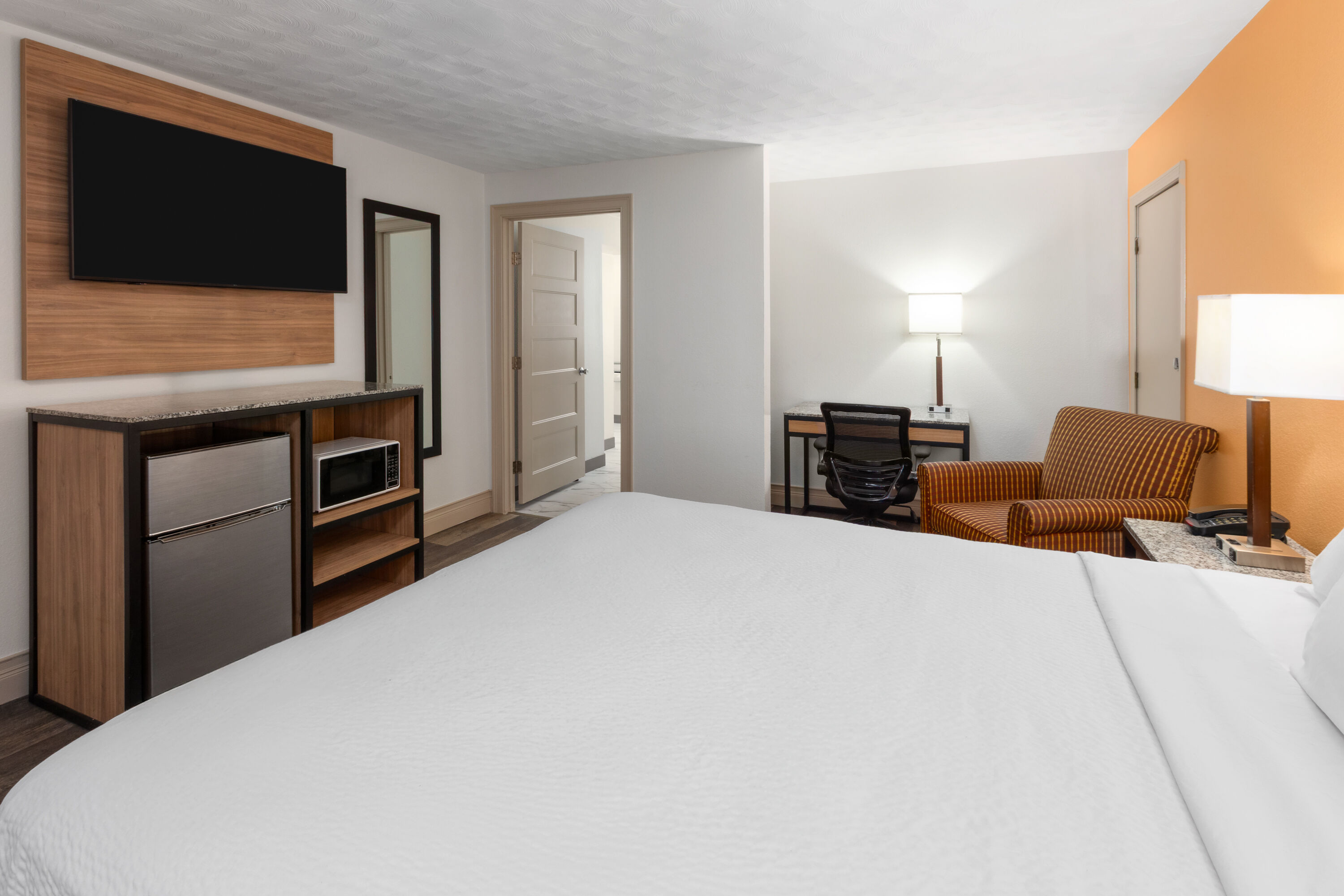 Guest room at the Howard Johnson by Wyndham Malden Boston Area in Malden, Massachusetts