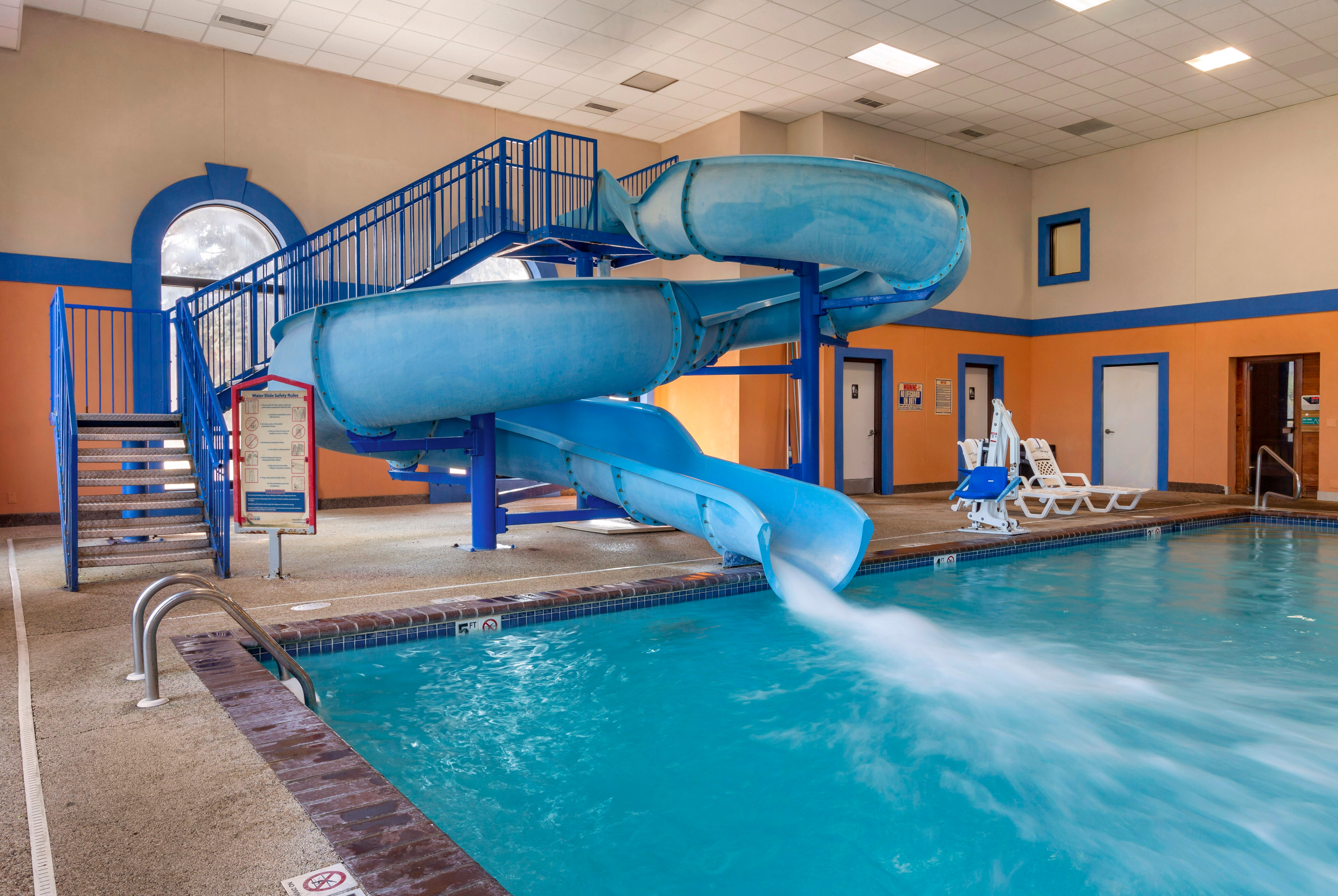 Waterslide at the Howard Johnson by Wyndham Billings in Billings, Montana