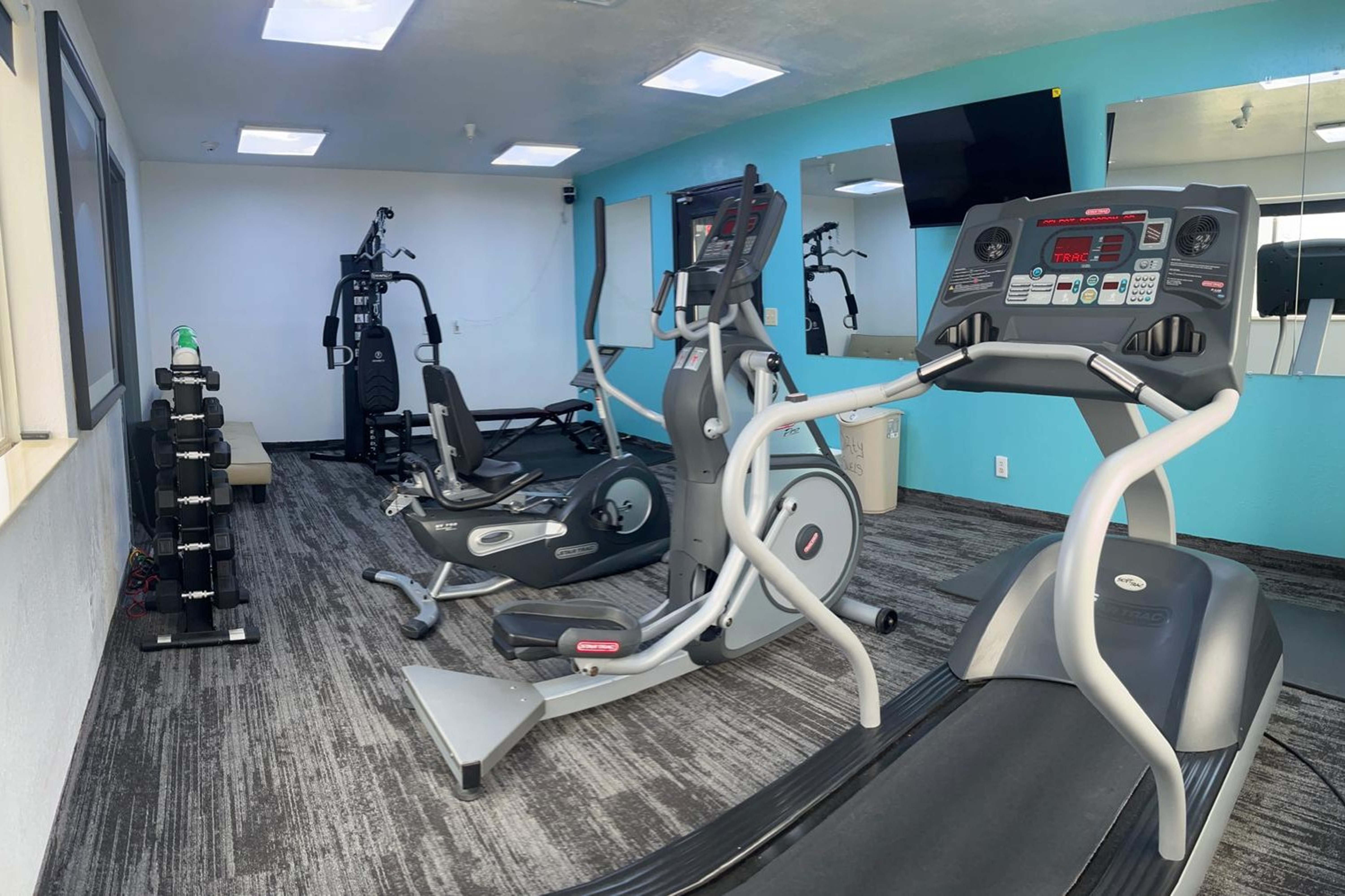 Fitness room at Alliance Hotel & Suites, a Howard Johnson by Wyndham in Alliance, Nebraska