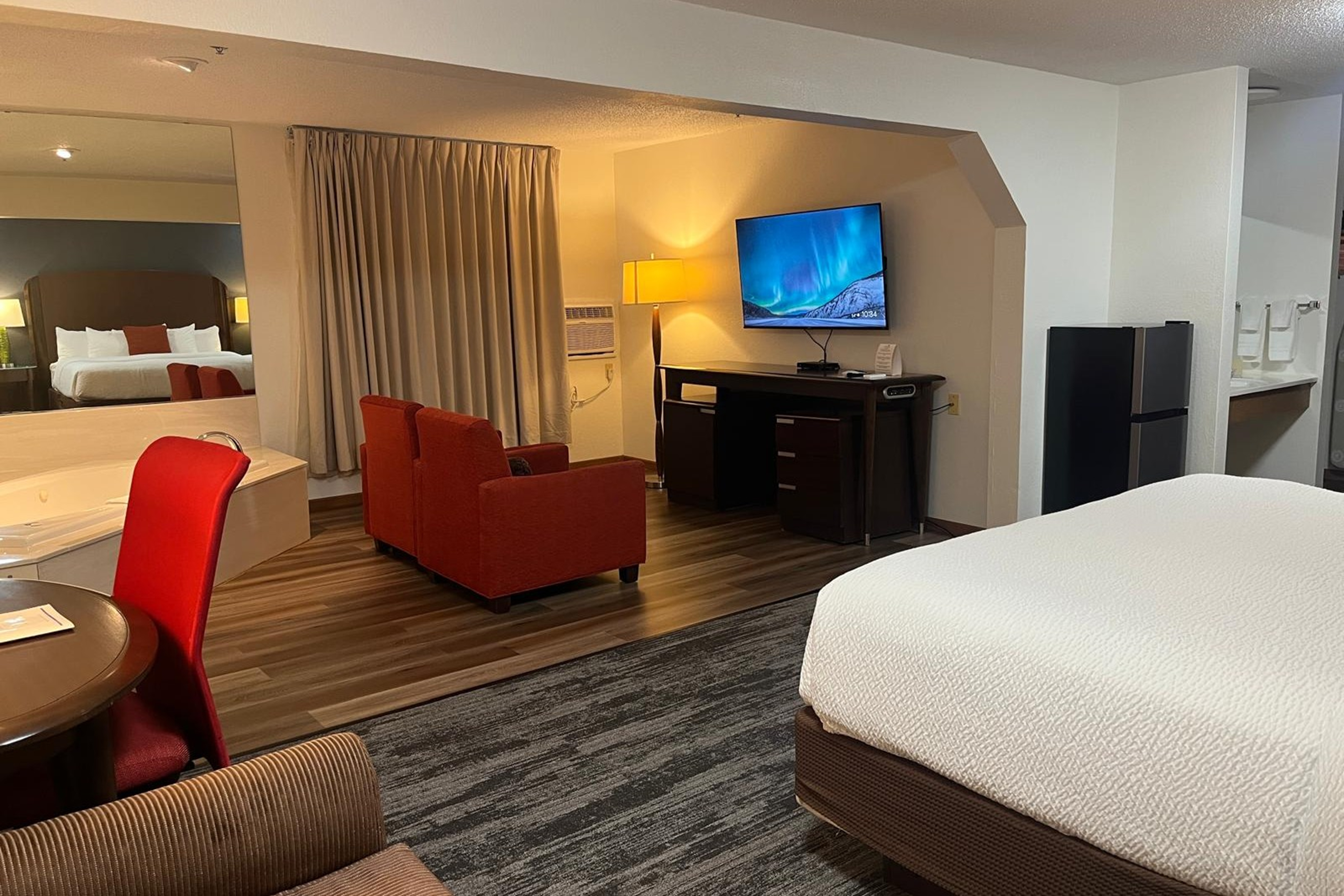 Guest room at the Alliance Hotel & Suites, a Howard Johnson by Wyndham in Alliance, Nebraska