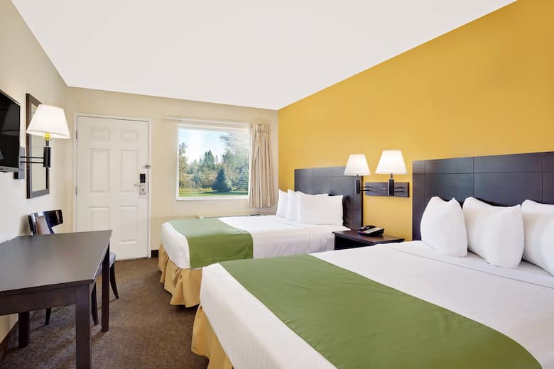 Guest room at the Howard Johnson on East Tropicana, Las Vegas Near The Strip in Las Vegas, Nevada