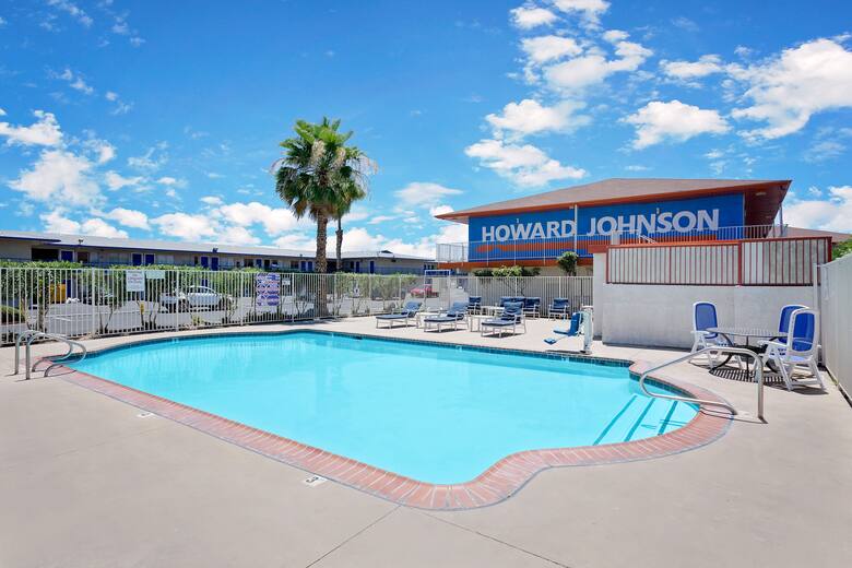 Pool at the Howard Johnson on East Tropicana, Las Vegas Near The Strip in Las Vegas, Nevada