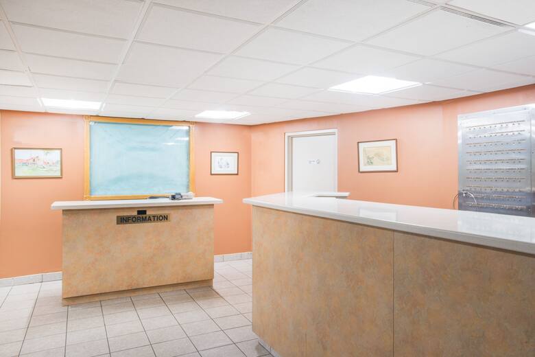 Howard Johnson Closest to the Falls and Casino hotel lobby in Niagara Falls, New York