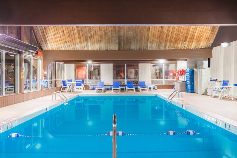 Pool at the Howard Johnson Closest to the Falls and Casino in Niagara Falls, New York