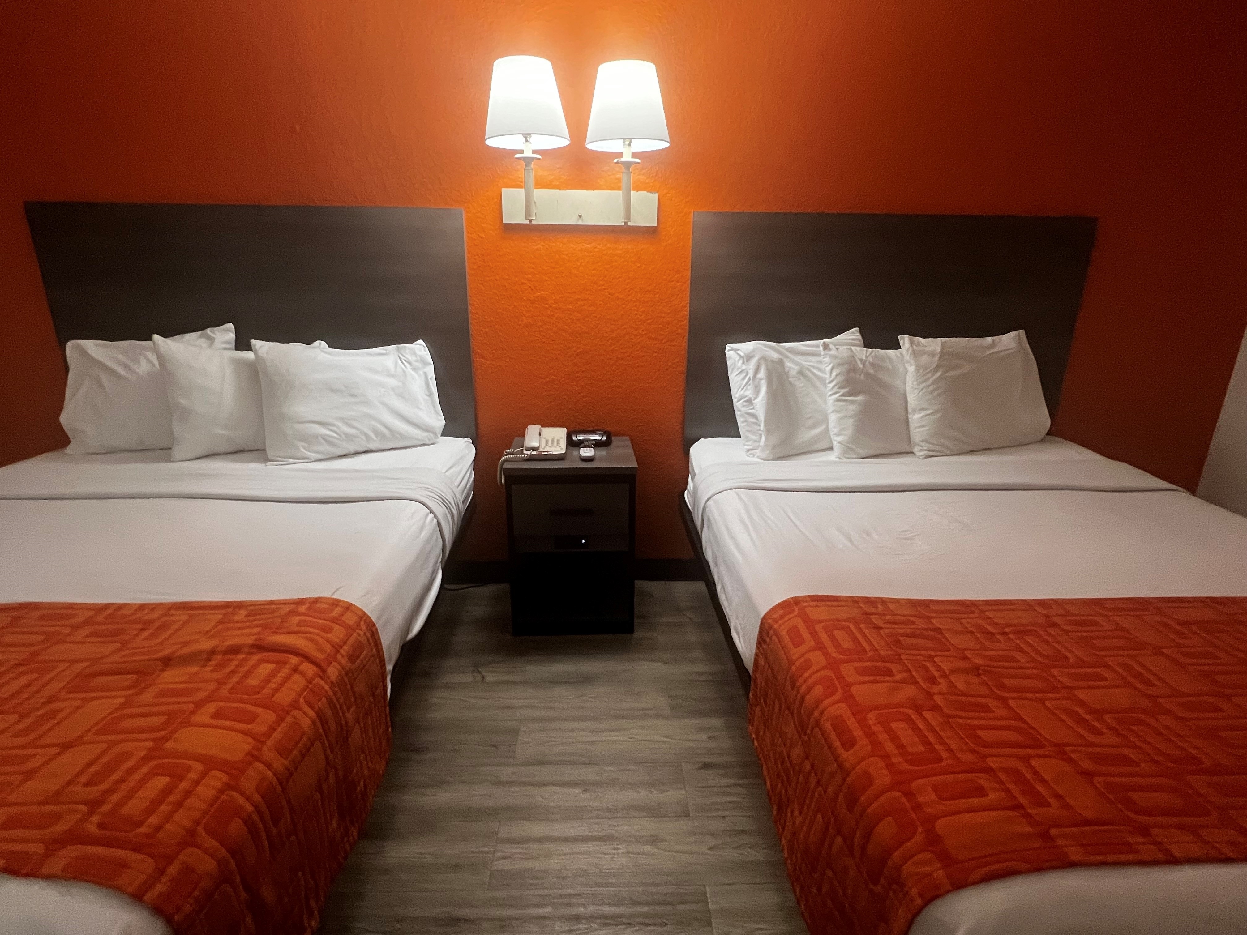 Guest room at the Howard Johnson by Wyndham Galveston in Galveston, Texas