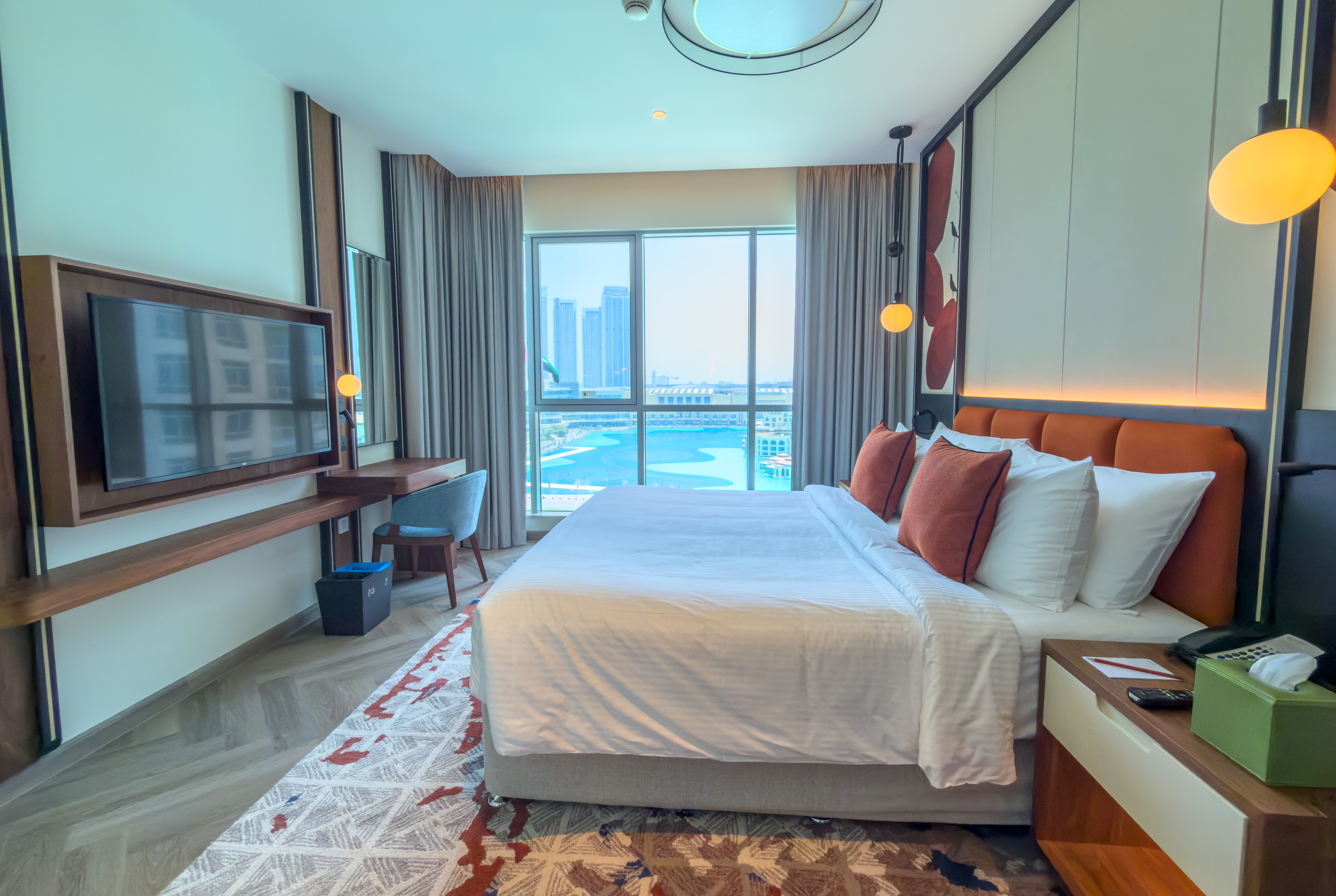 Guest room at the Wyndham Downtown Dubai in Dubai, Other than US/Canada