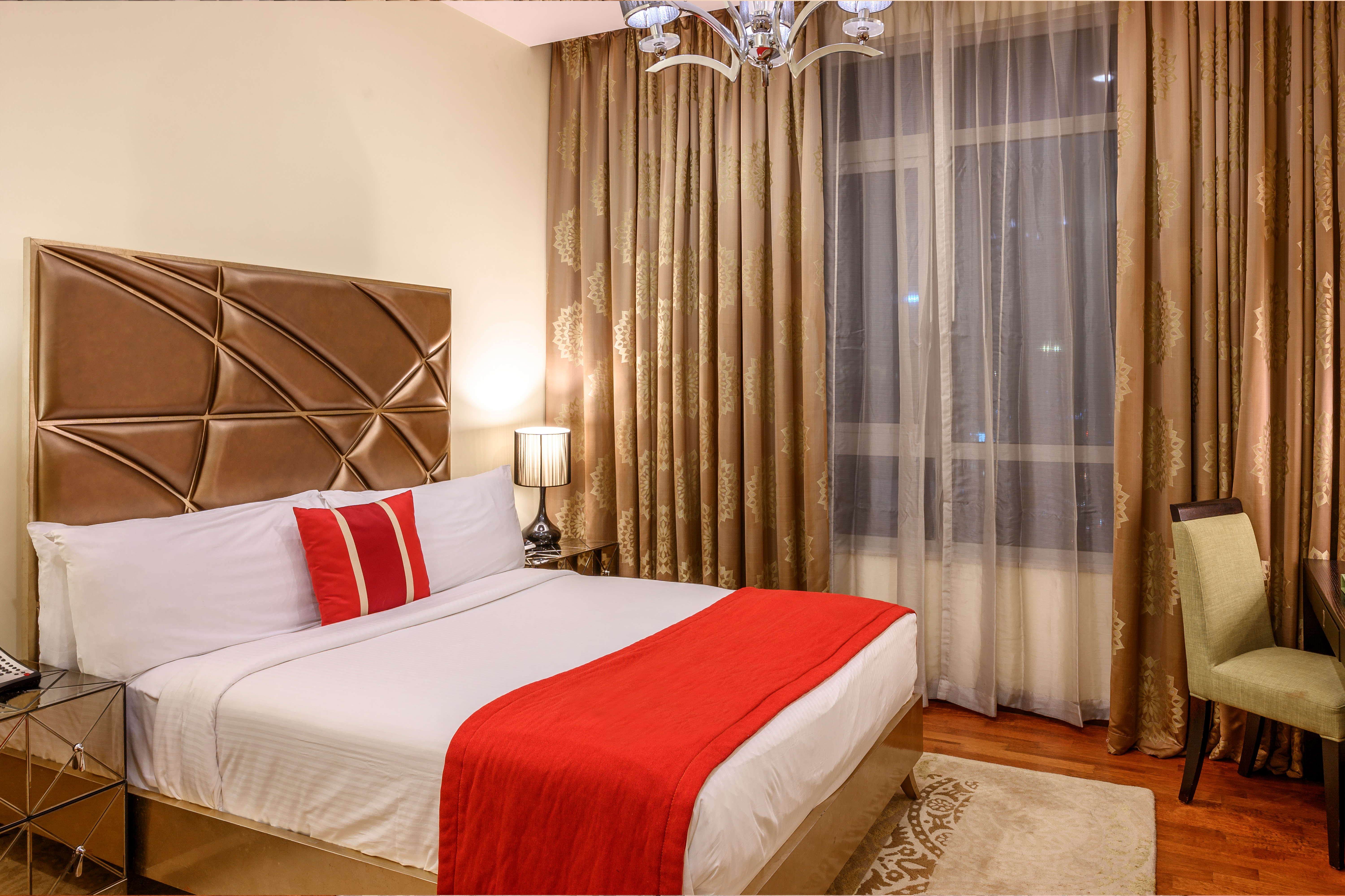 Guest room at the Wyndham Downtown Dubai in Dubai, Other than US/Canada
