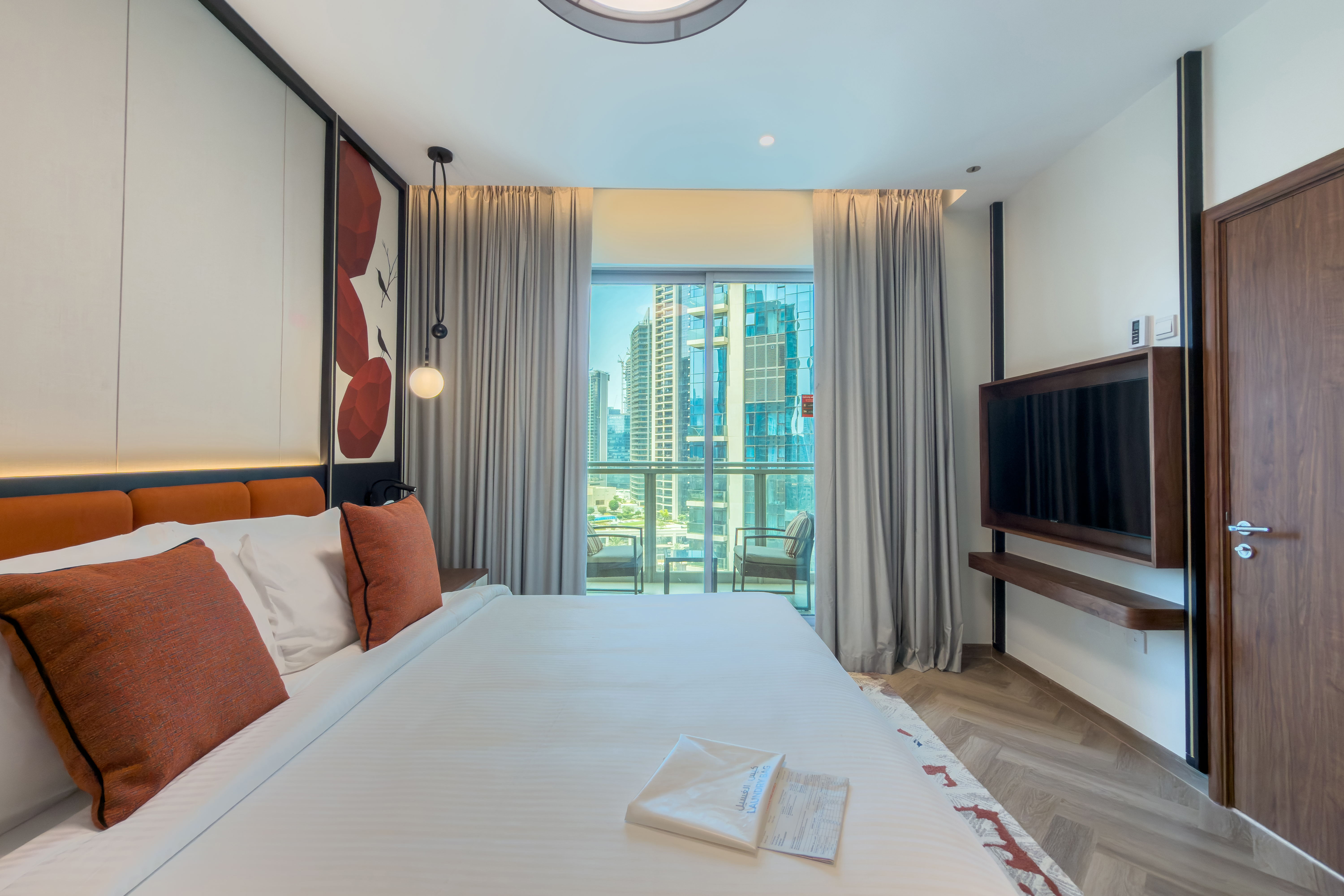 Guest room at the Wyndham Downtown Dubai in Dubai, Other than US/Canada