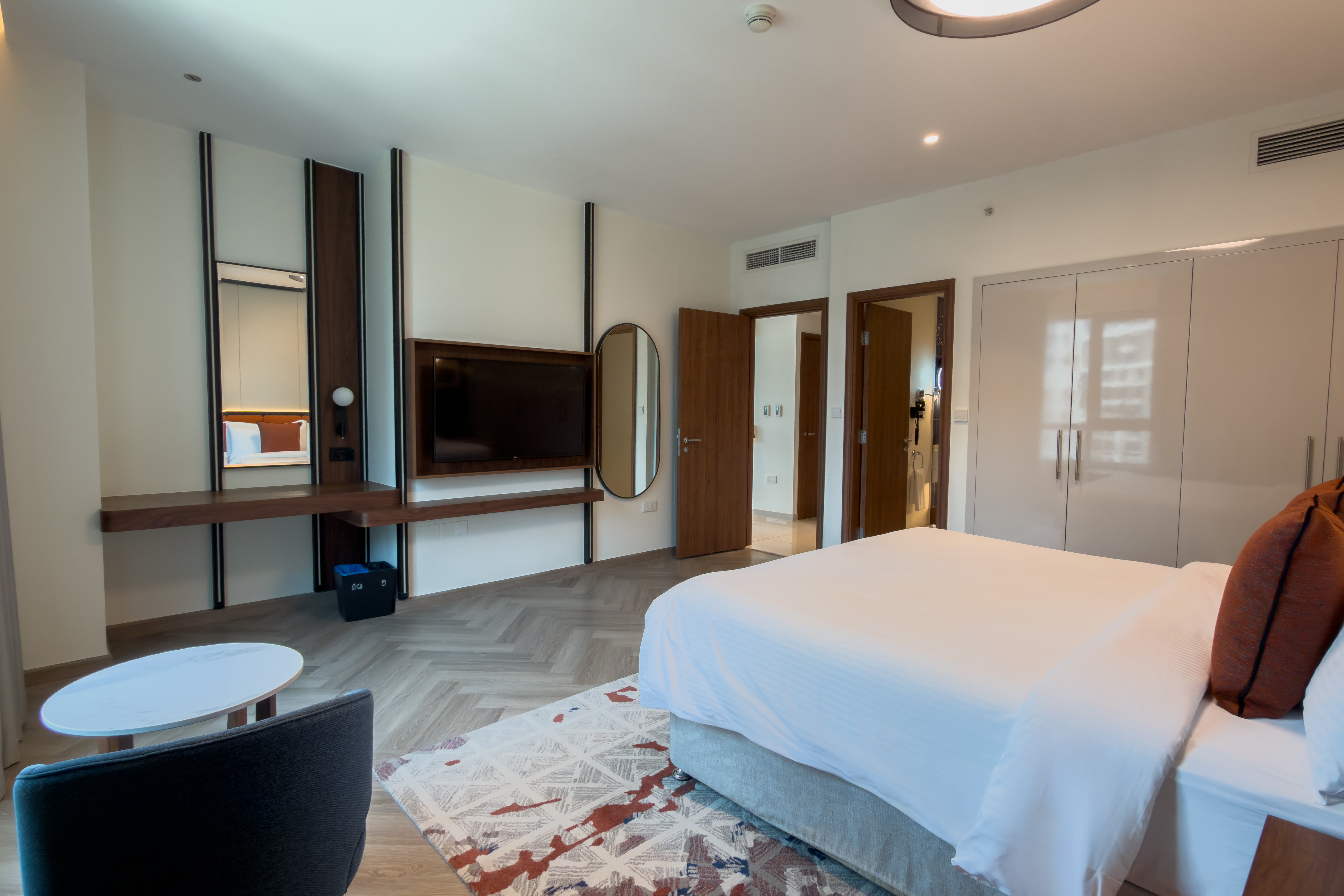 Guest room at the Wyndham Downtown Dubai in Dubai, Other than US/Canada