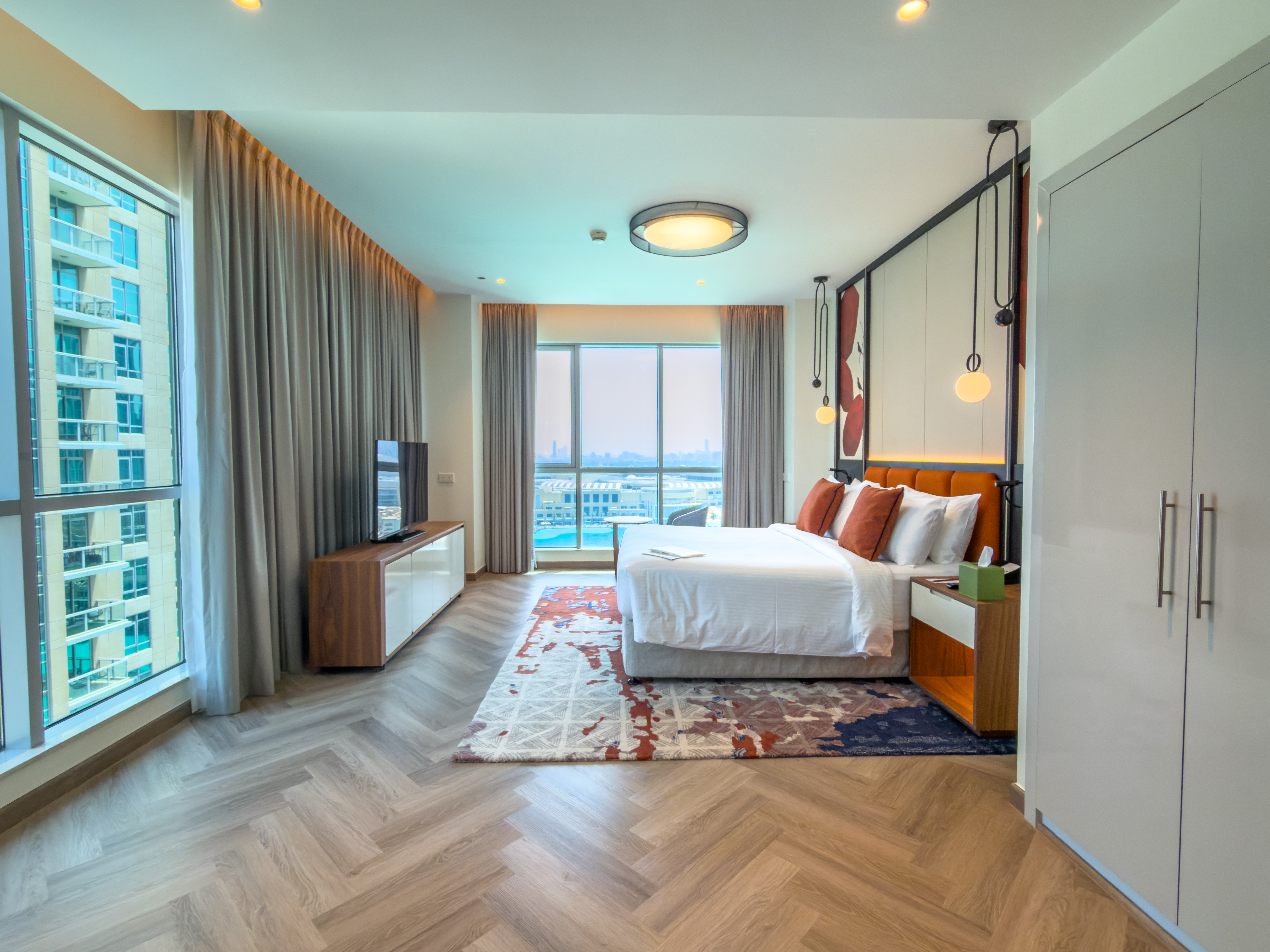 Guest room at the Wyndham Downtown Dubai in Dubai, Other than US/Canada