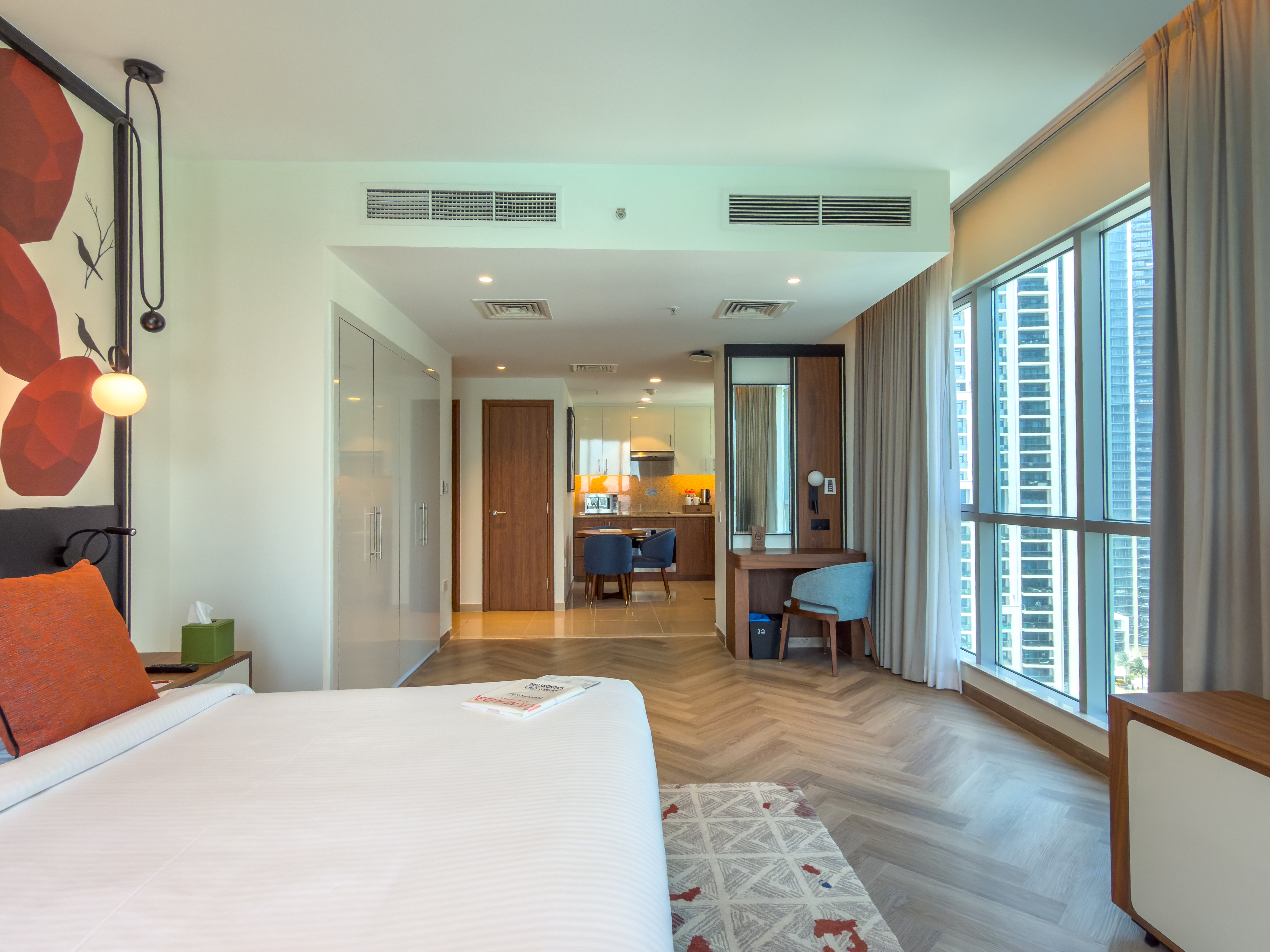 Guest room at the Wyndham Downtown Dubai in Dubai, Other than US/Canada