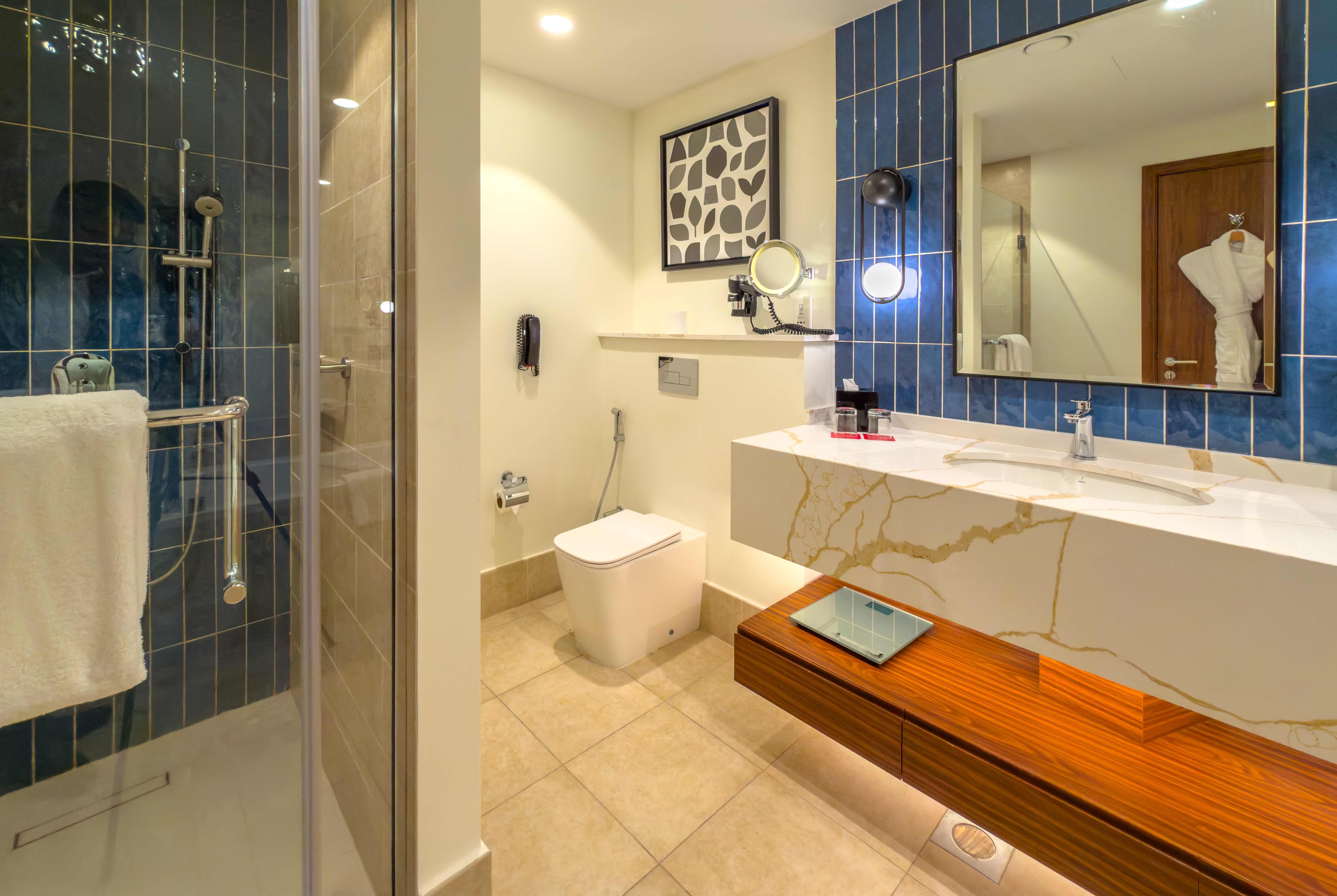 Guest room bath at the Wyndham Downtown Dubai in Dubai, Other than US/Canada