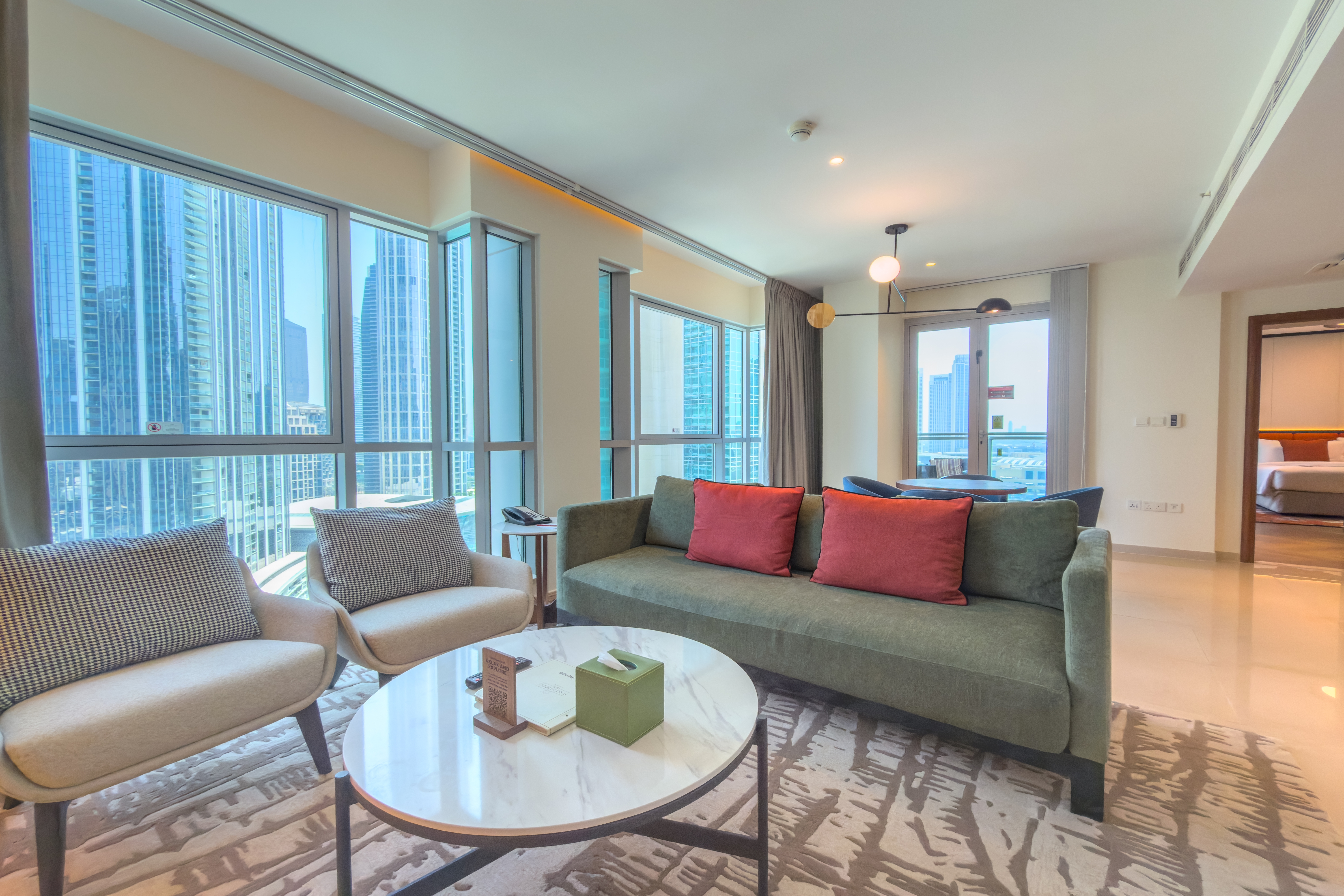Guest room at the Wyndham Downtown Dubai in Dubai, Other than US/Canada