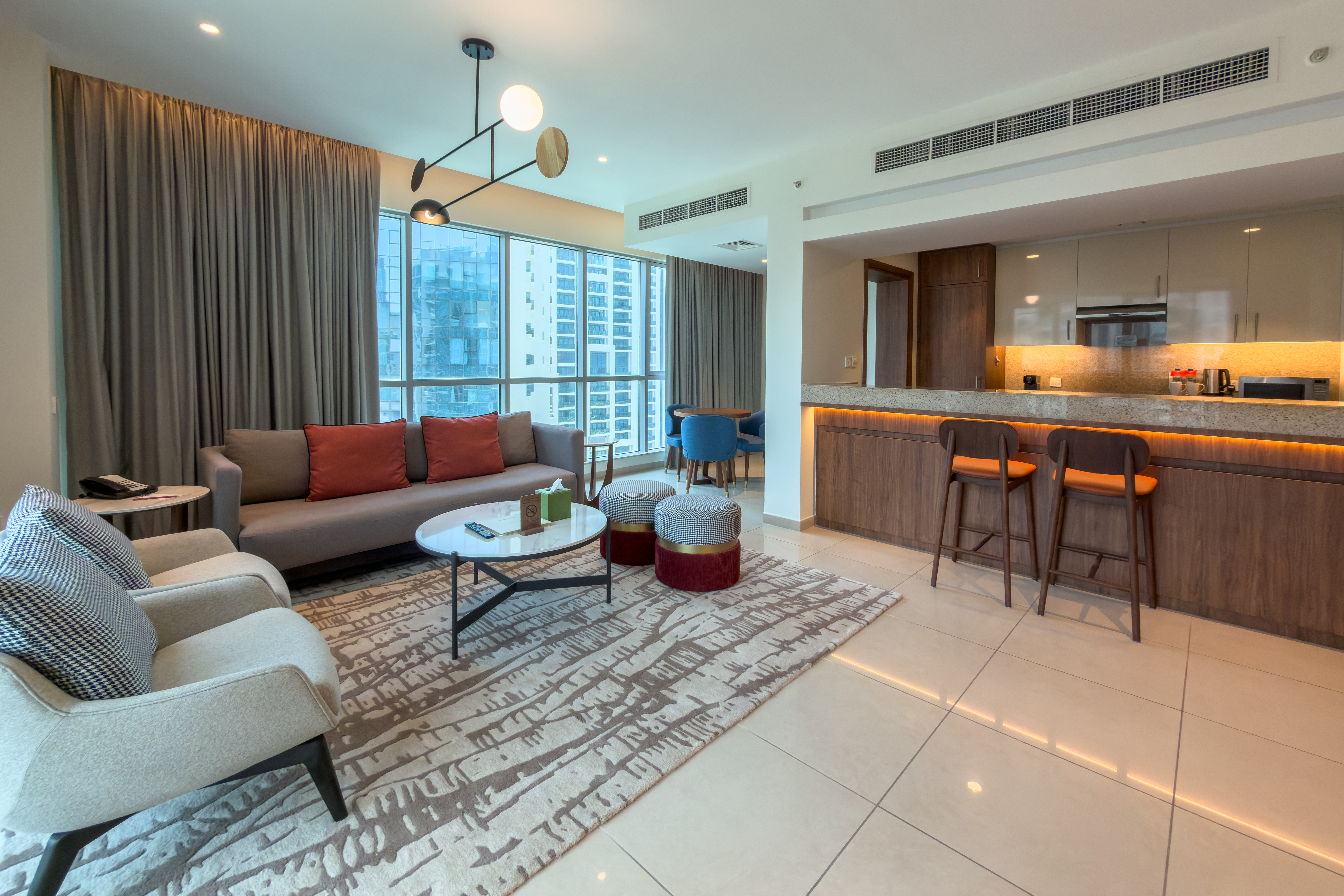Guest room at the Wyndham Downtown Dubai in Dubai, Other than US/Canada