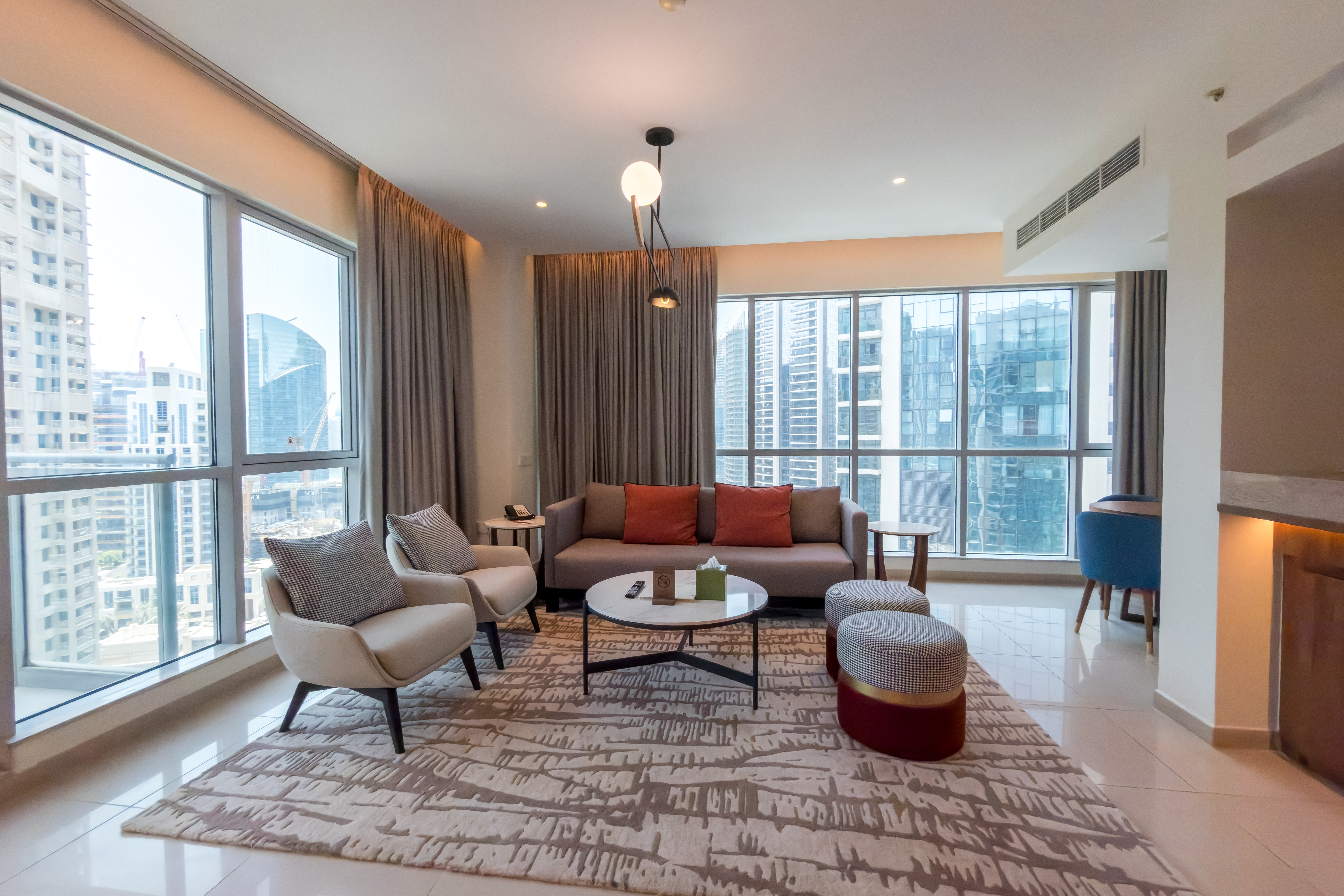 Guest room at the Wyndham Downtown Dubai in Dubai, Other than US/Canada