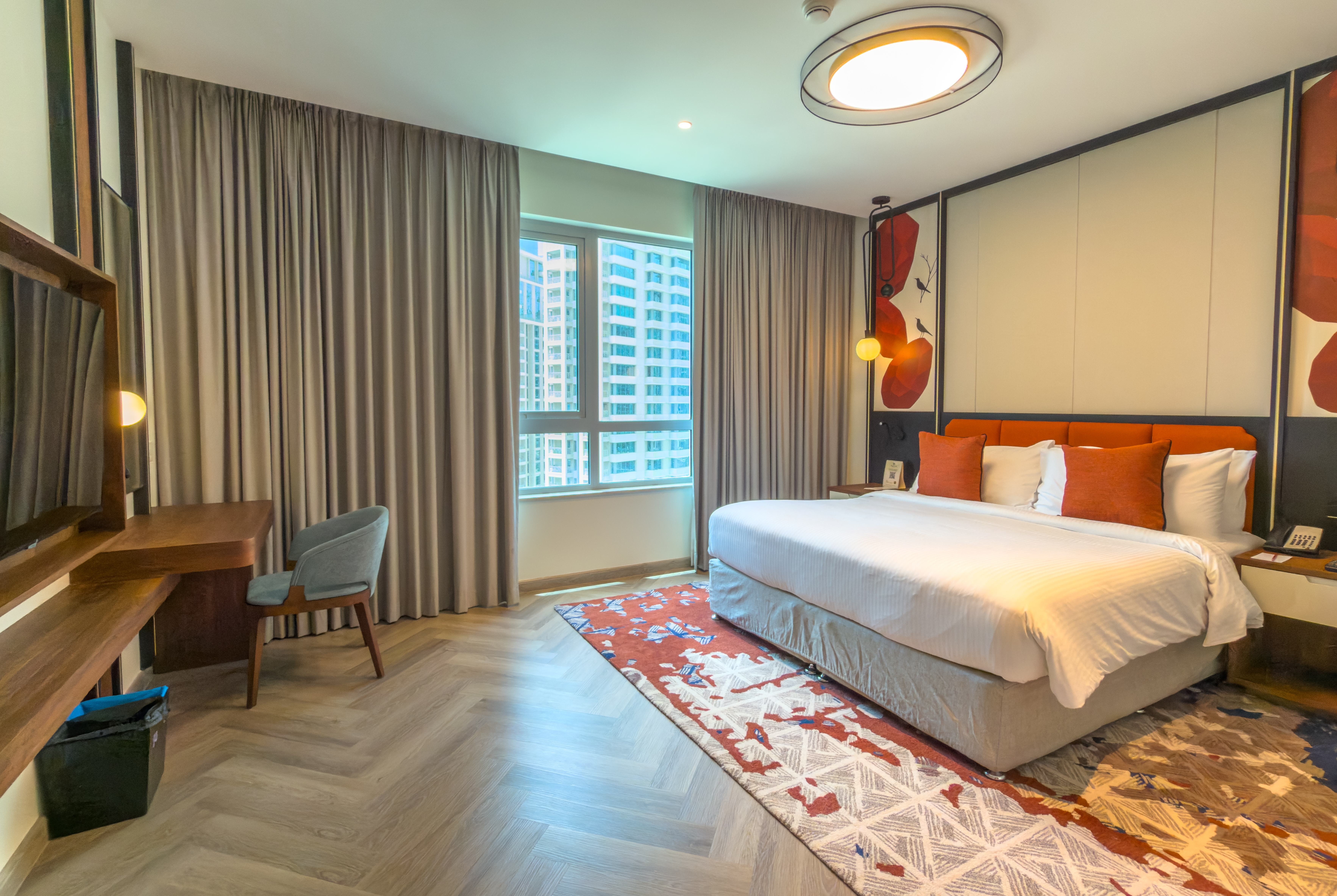 Guest room at the Wyndham Downtown Dubai in Dubai, Other than US/Canada