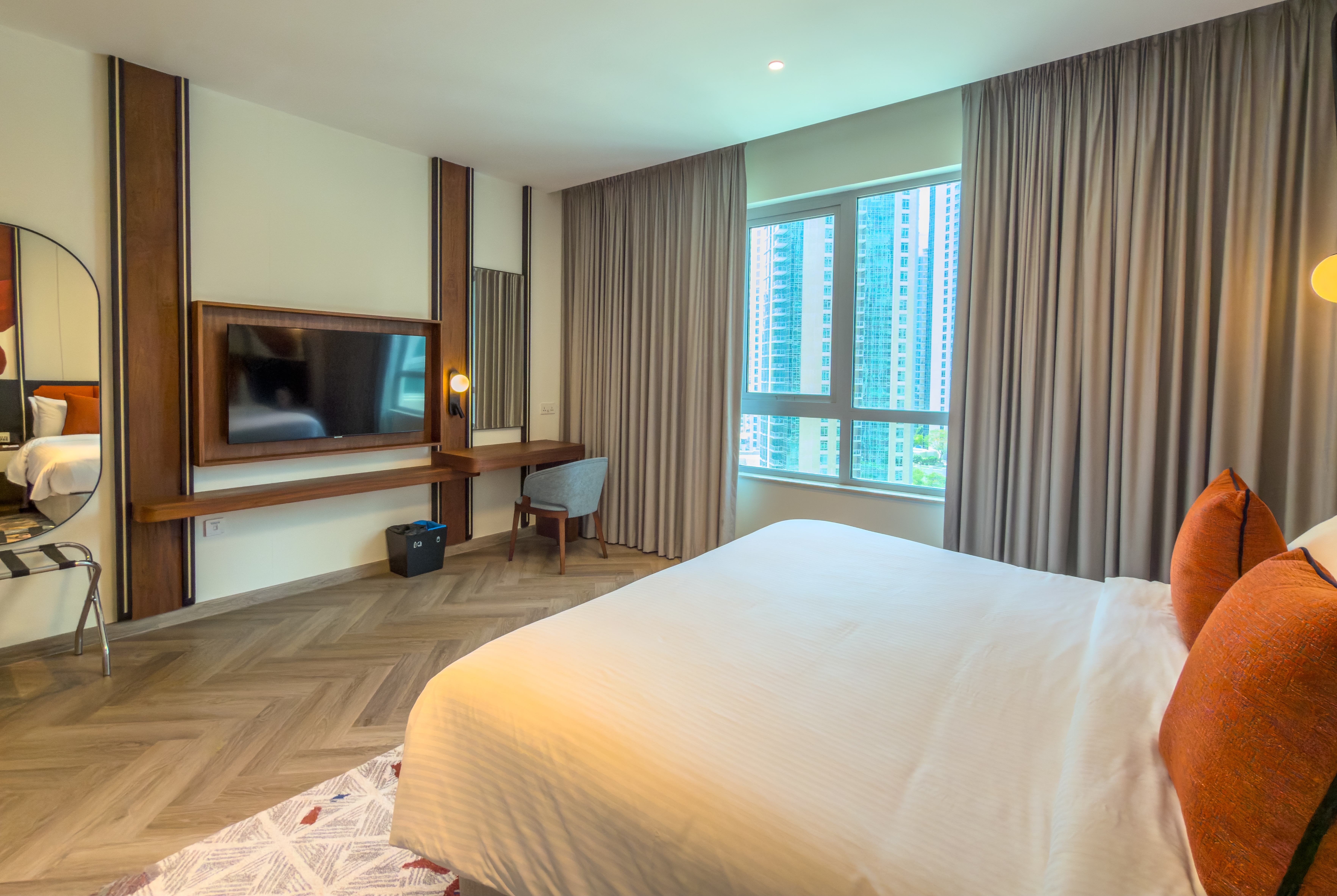 Guest room at the Wyndham Downtown Dubai in Dubai, Other than US/Canada