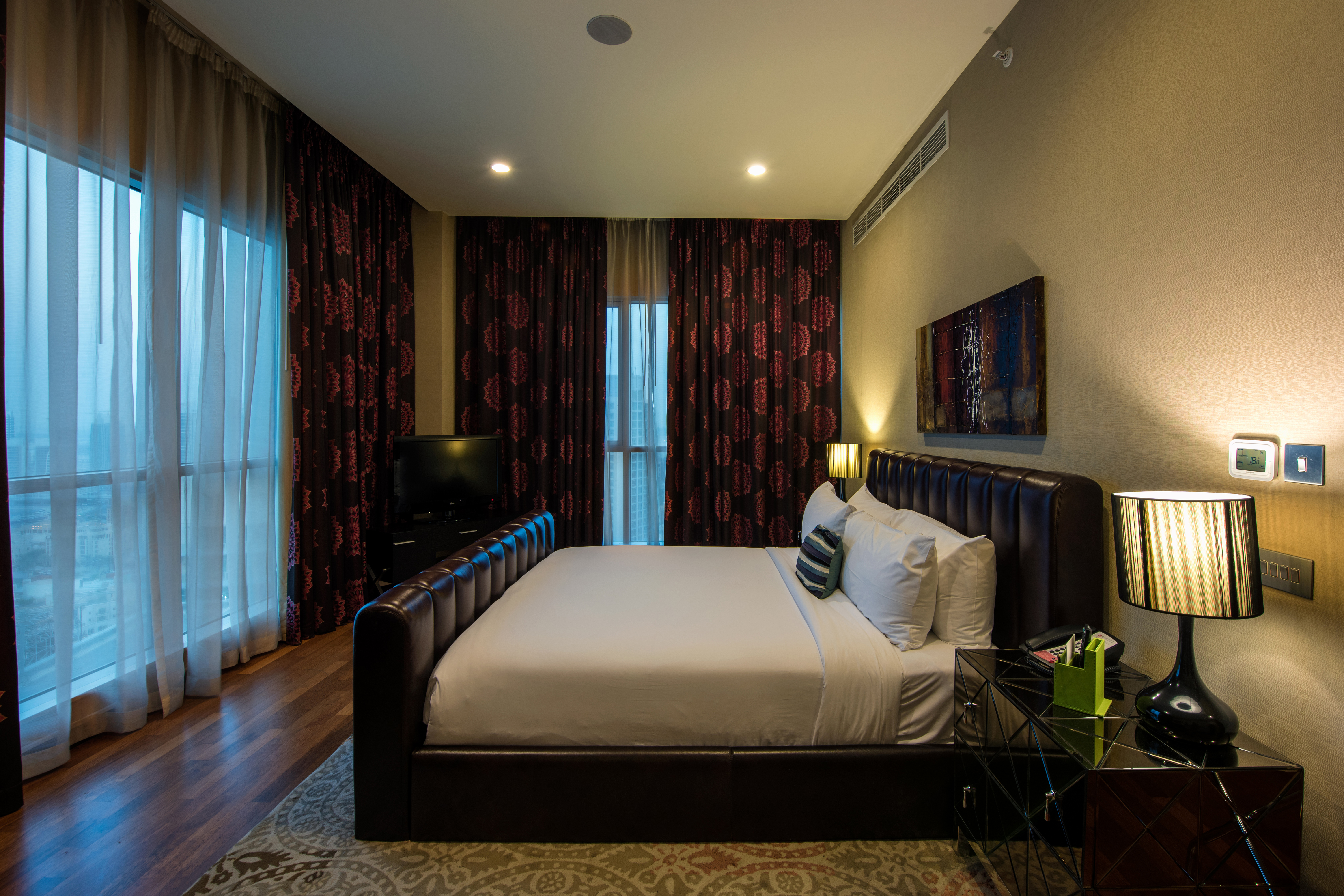 Guest room at the Wyndham Downtown Dubai in Dubai, Other than US/Canada