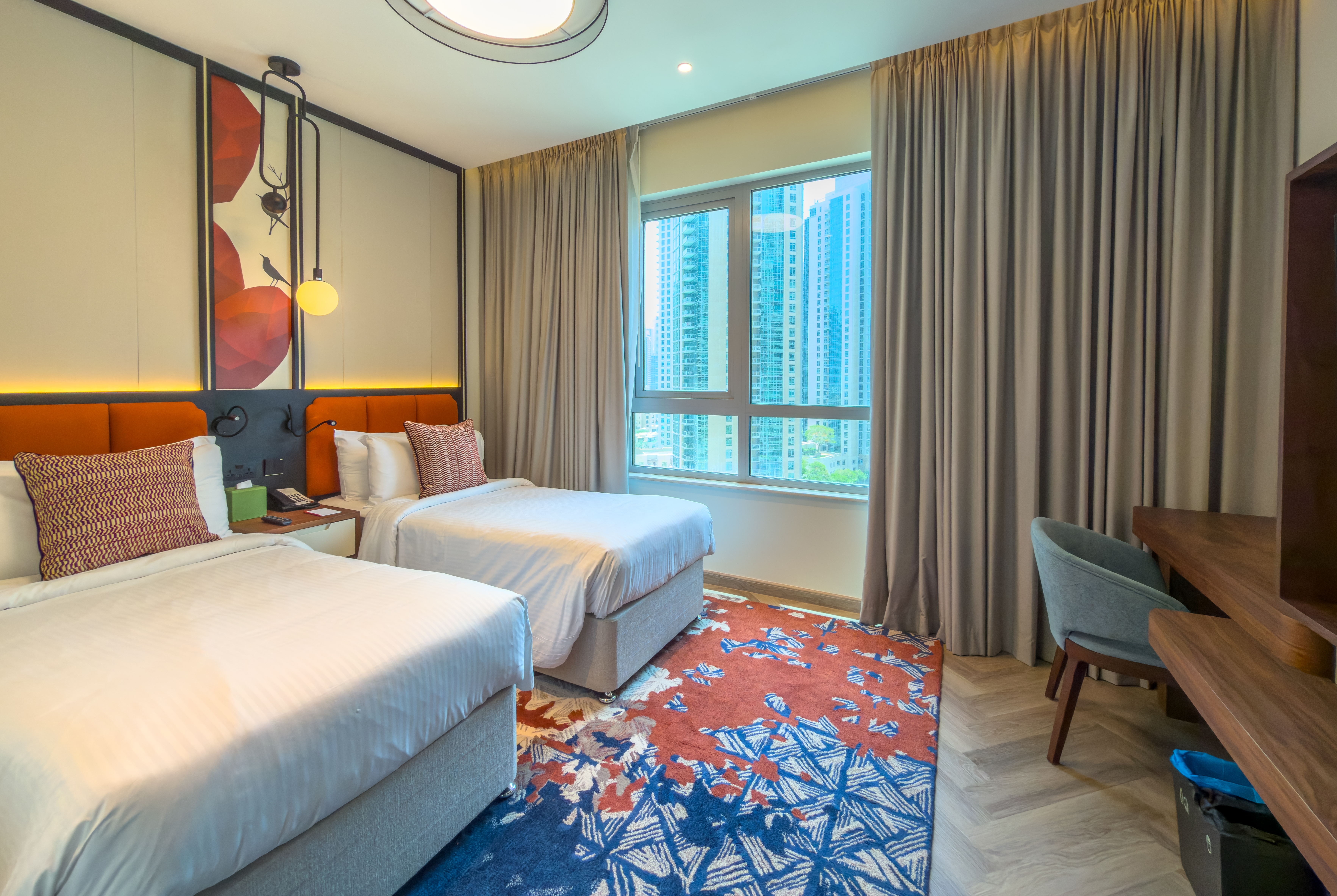 Guest room at the Wyndham Downtown Dubai in Dubai, Other than US/Canada