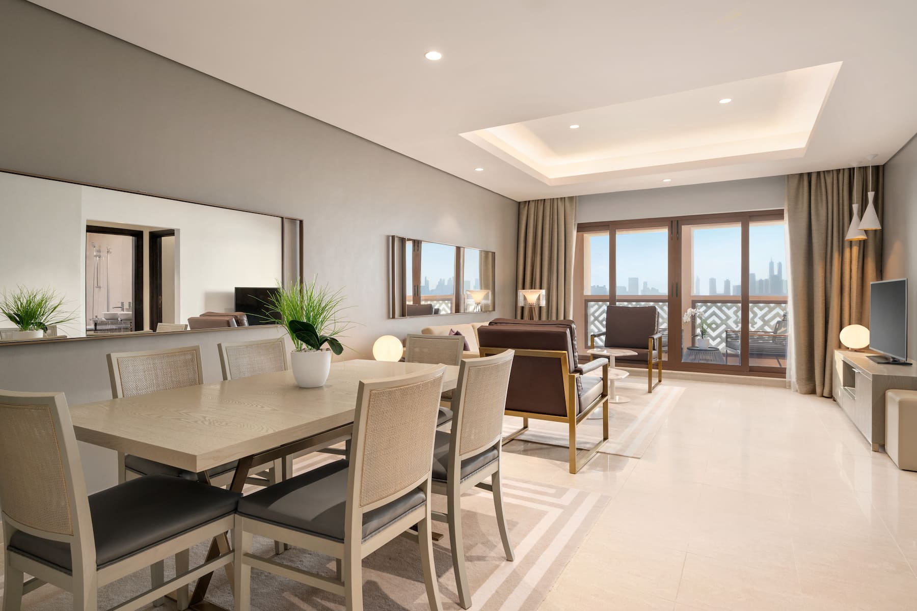 Guest room at the Wyndham Residences The Palm in Dubai, Other than US/Canada